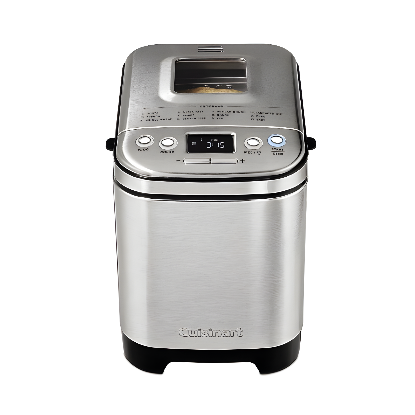 Cuisinart Bread Maker Machine, Compact and Automatic, Customizable Settings, Up to 2lb Loaves