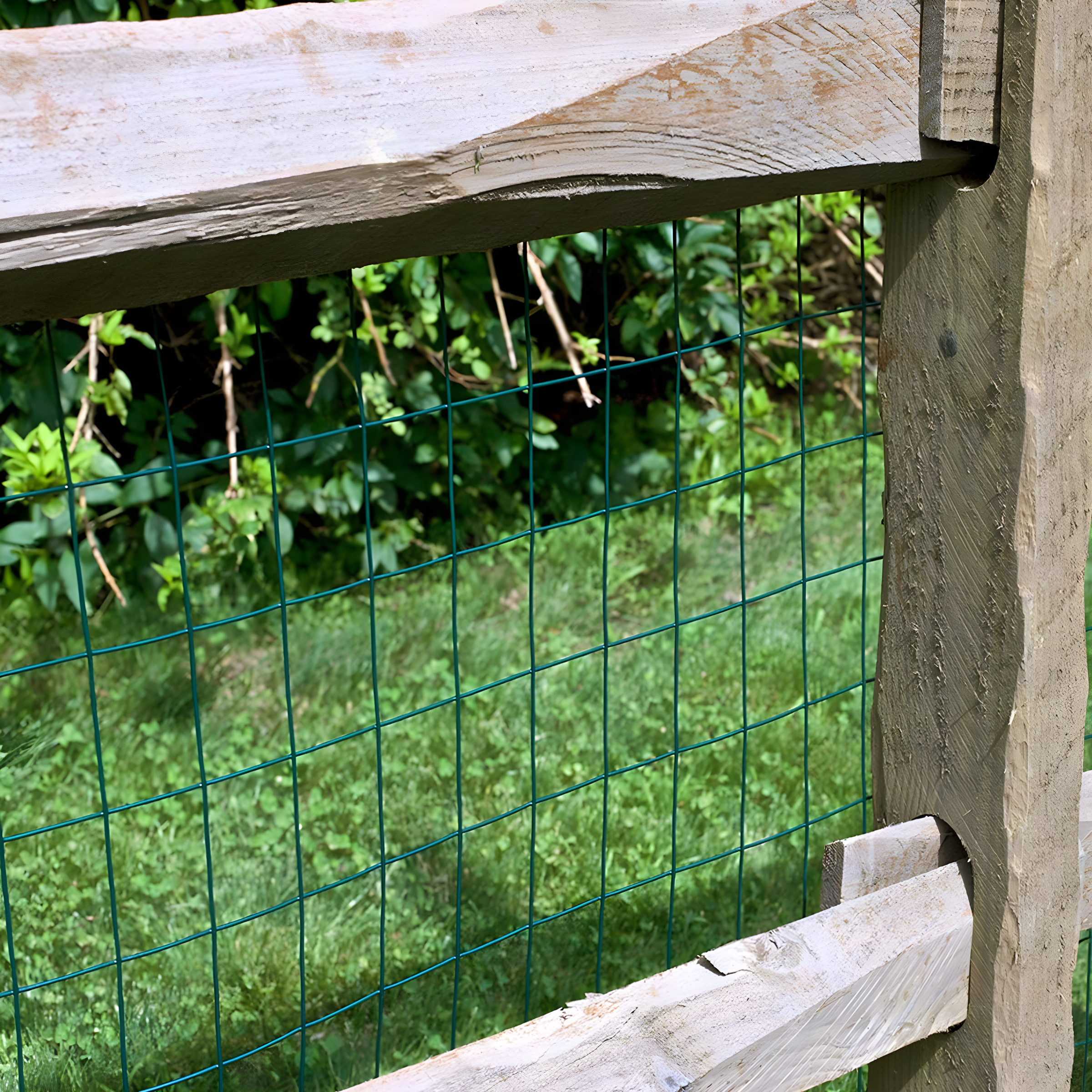 Garden Zone Green Vinyl Coated 48 in. H x 50 ft. L Steel Fence