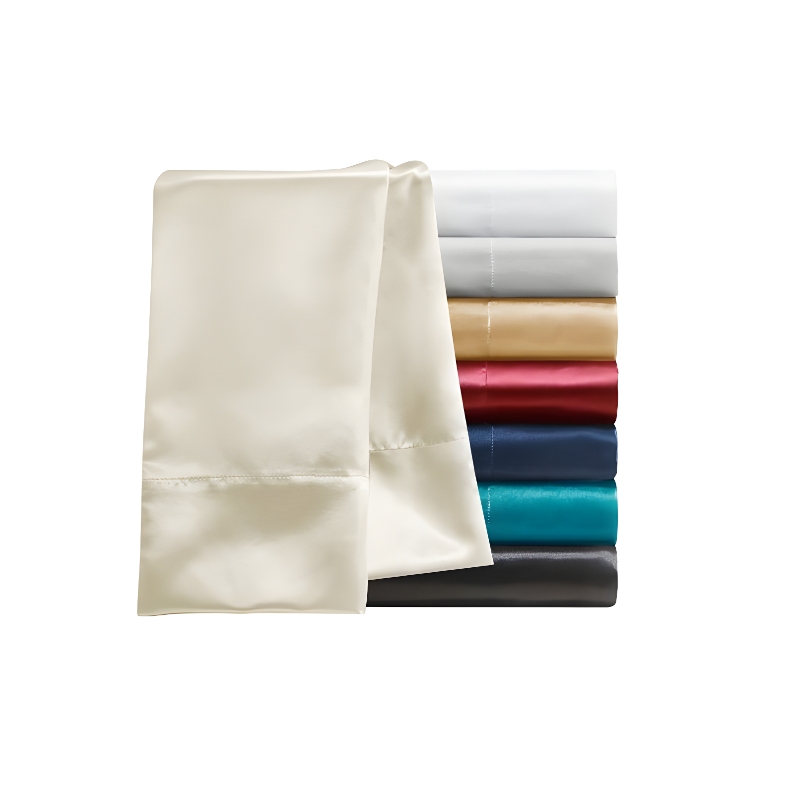 Madison Park Essentials Satin Luxury 2PC Pillowcases (Set of 2)