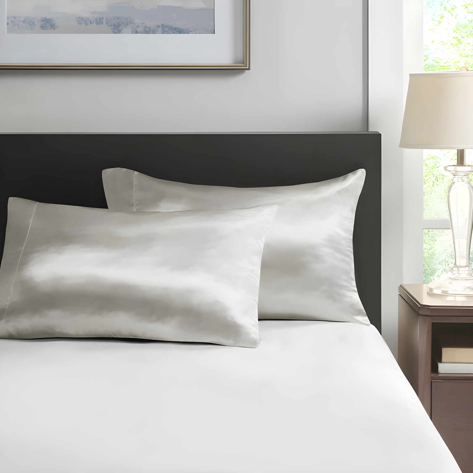 Madison Park Essentials Satin Luxury 2PC Pillowcases (Set of 2)