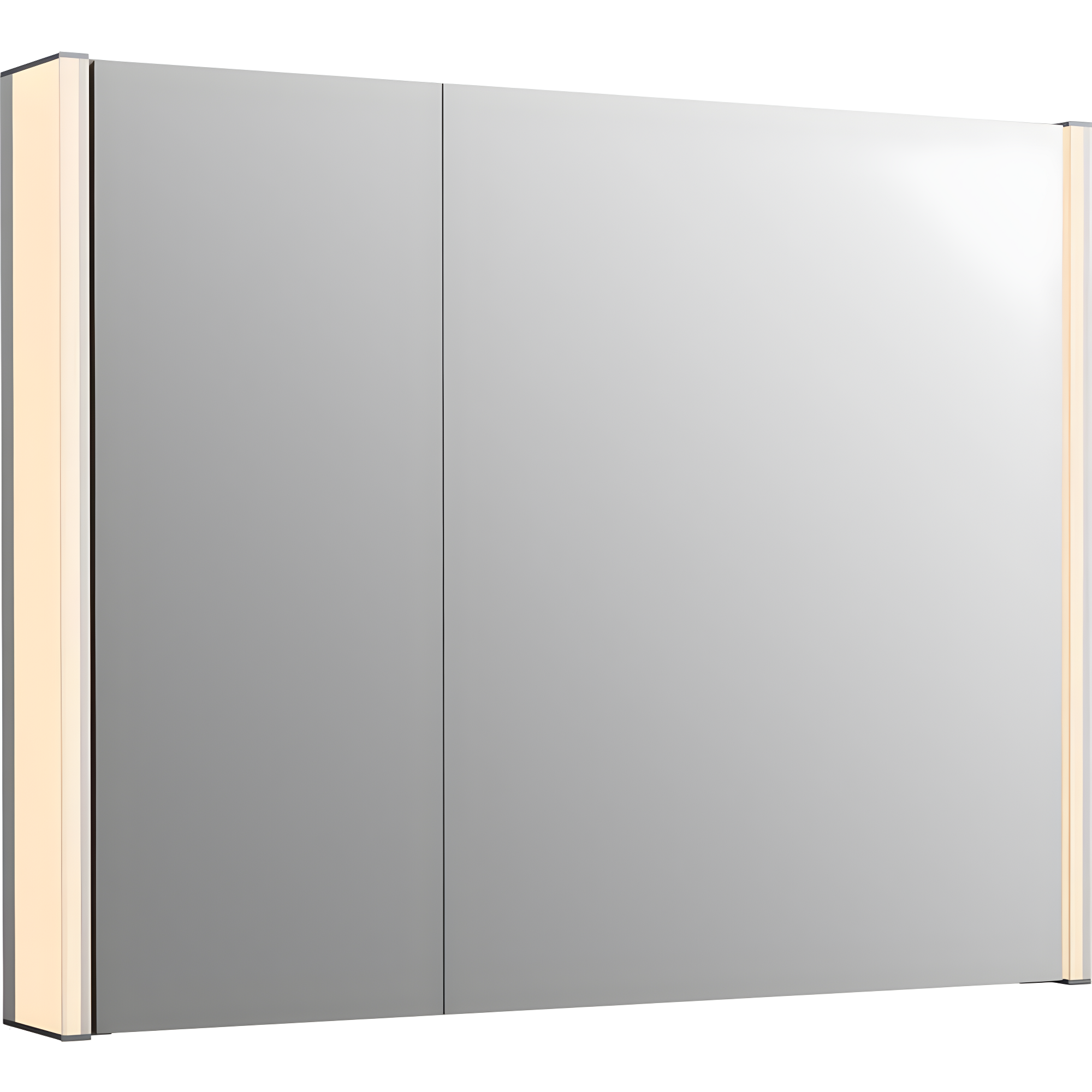 Maxstow Surface Mount Frameless Medicine Cabinet with LED Lighting