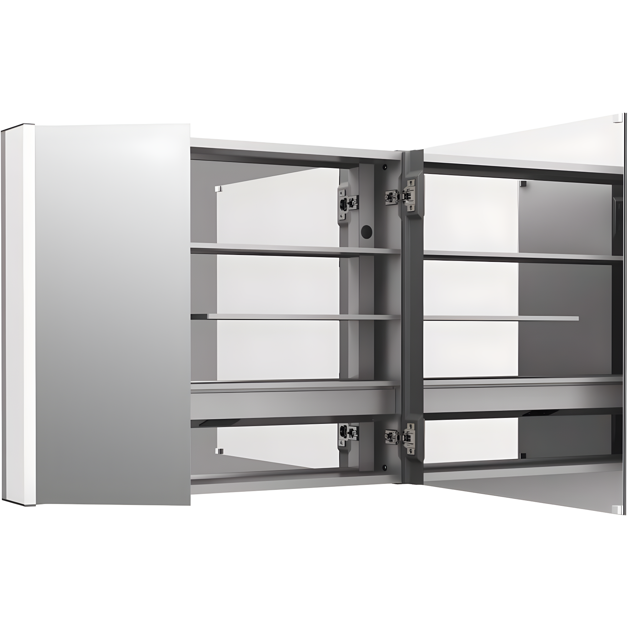 Maxstow Surface Mount Frameless Medicine Cabinet with LED Lighting