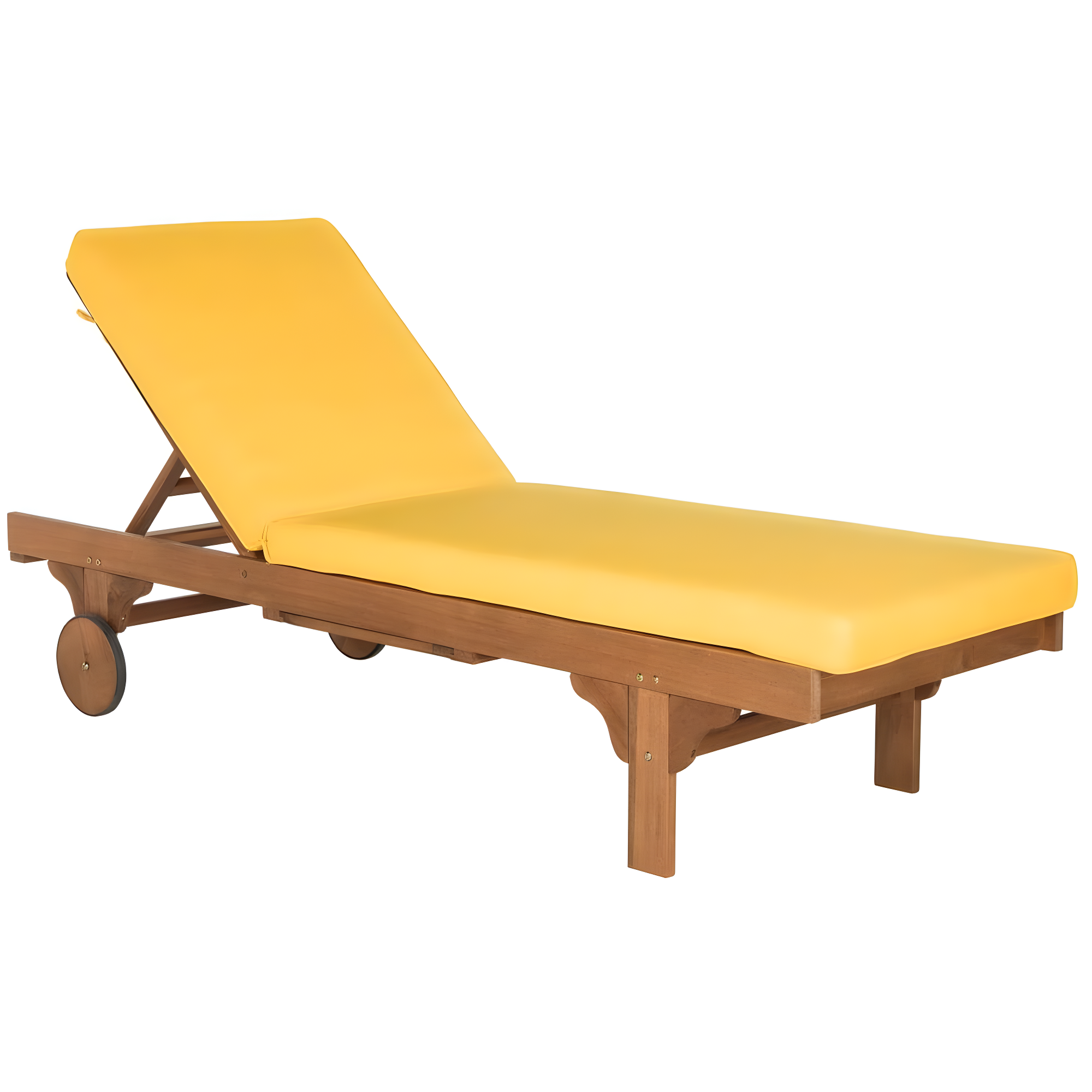 Newport Lounge Chair - Outdoor - PAT7022 - Natural/Yellow -Safavieh