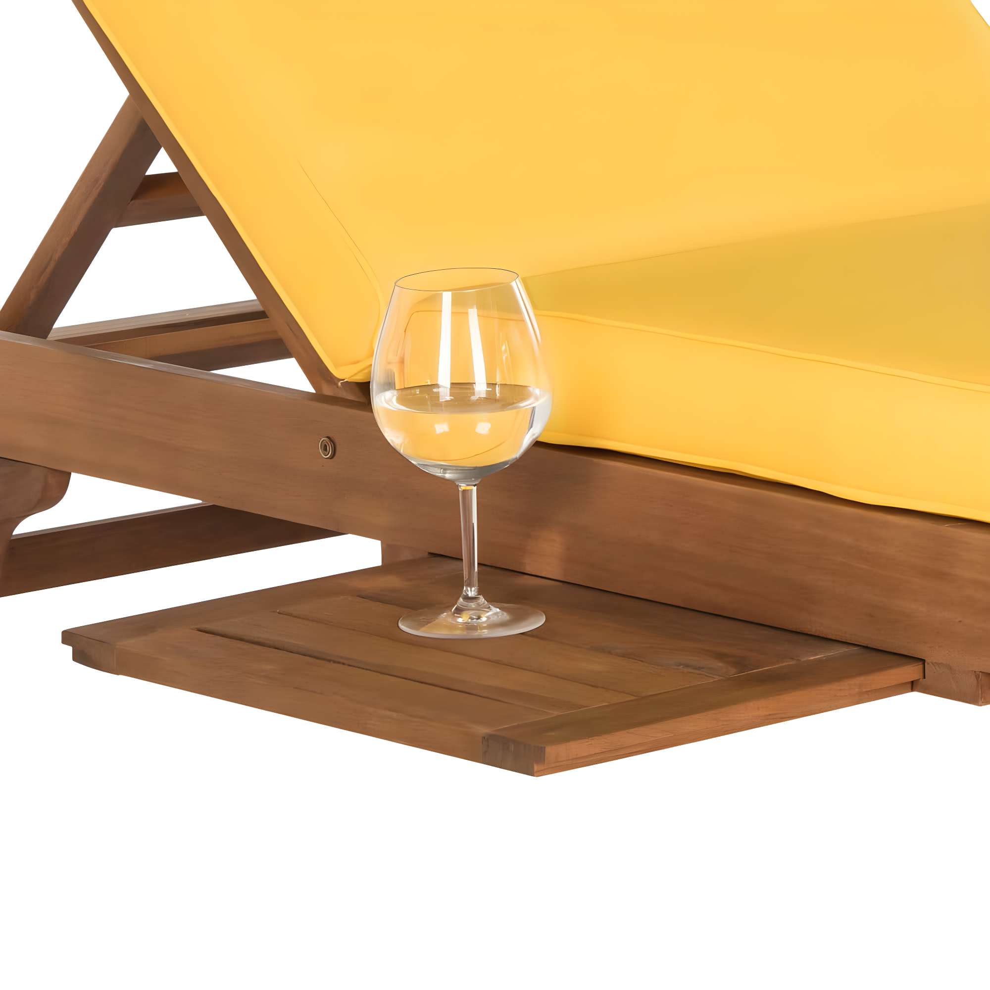 Newport Lounge Chair - Outdoor - PAT7022 - Natural/Yellow -Safavieh