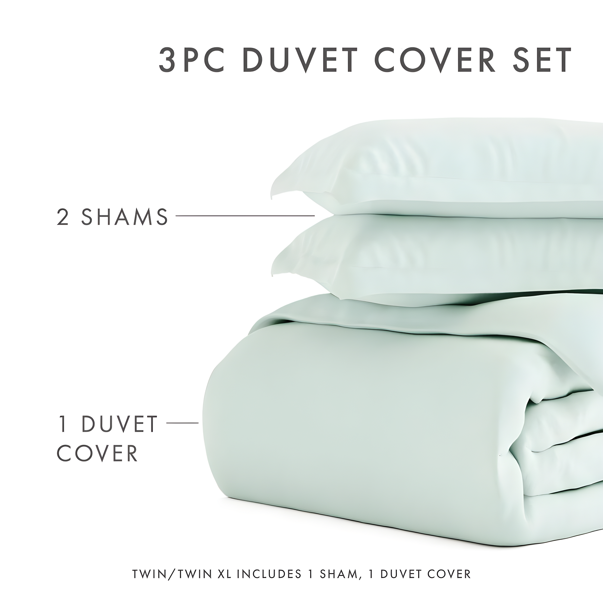 Duvet Cover Set Super Soft Microfiber Bedding in Solid Colors