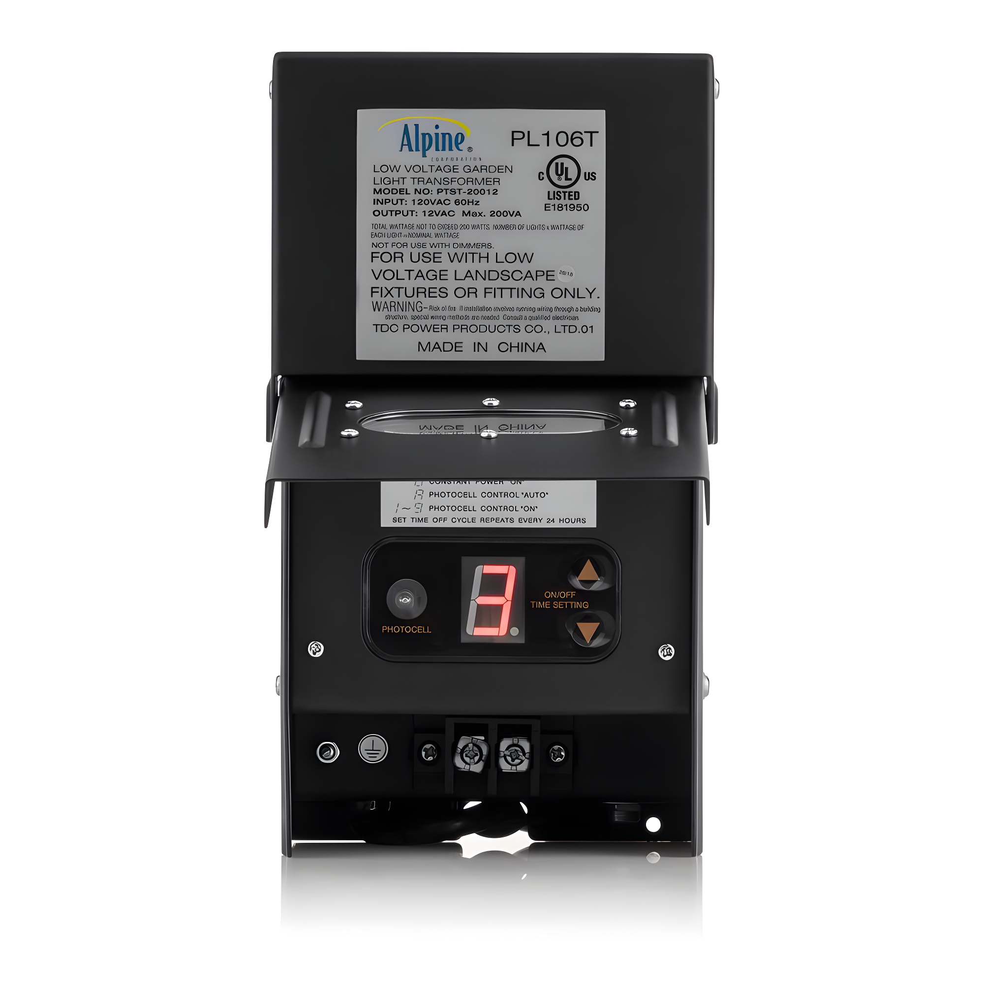 200 Watt Transformer with Timer and Photo Cell