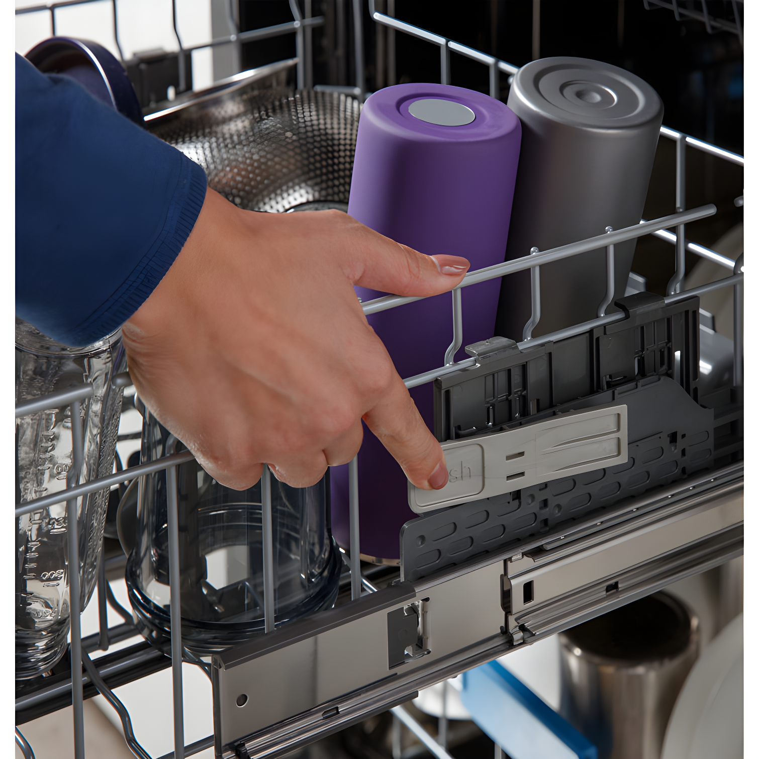 GE Profile™ 24" 44 Decibel ENERGY STAR Certified Smart Built-in Top Control Dishwasher with Adjustable Rack and Tall Tub PDP715SYVFS