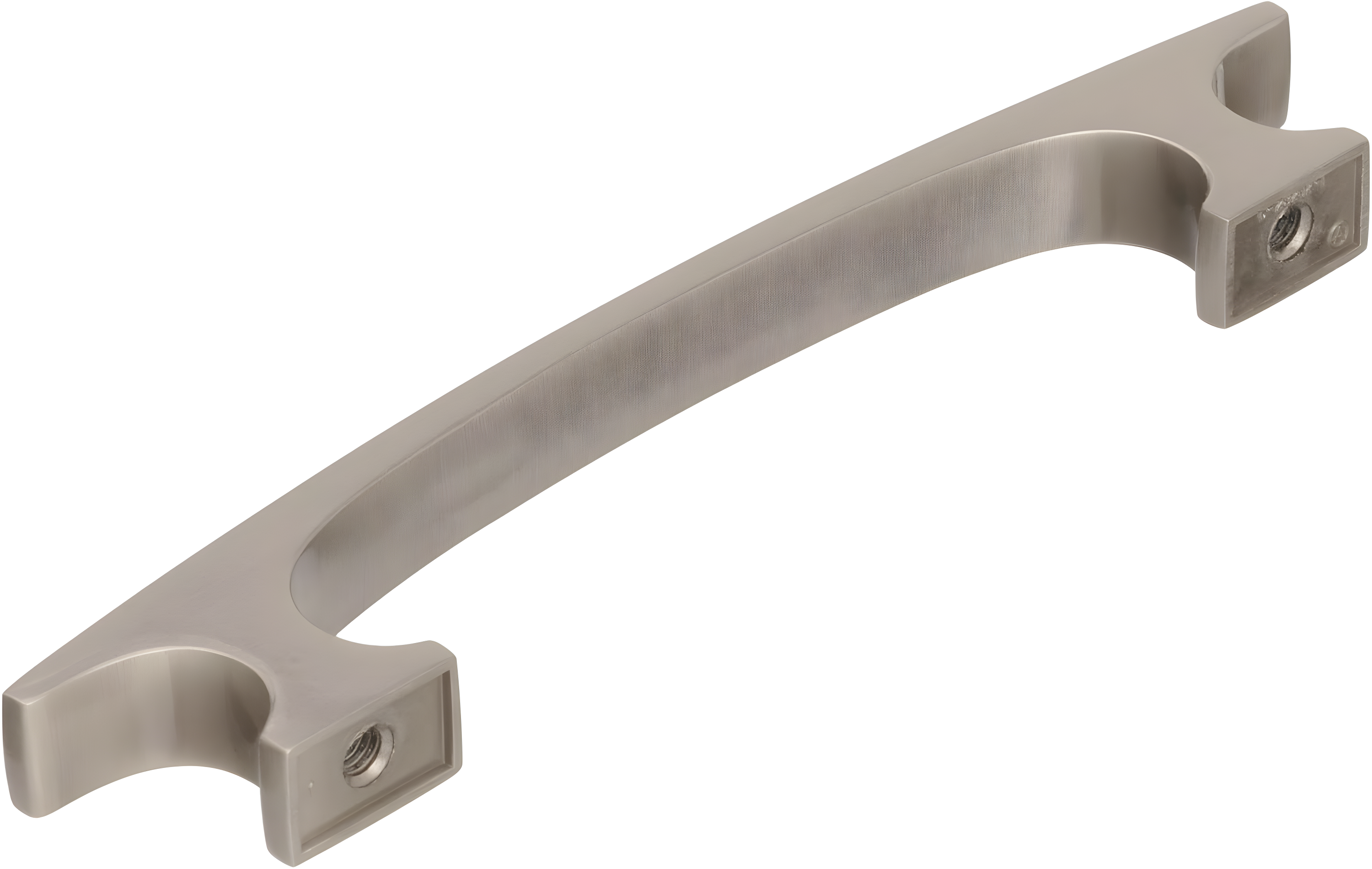 Conrad 3-3/4 in. (96mm) Modern Satin Nickel Arch Cabinet Pull