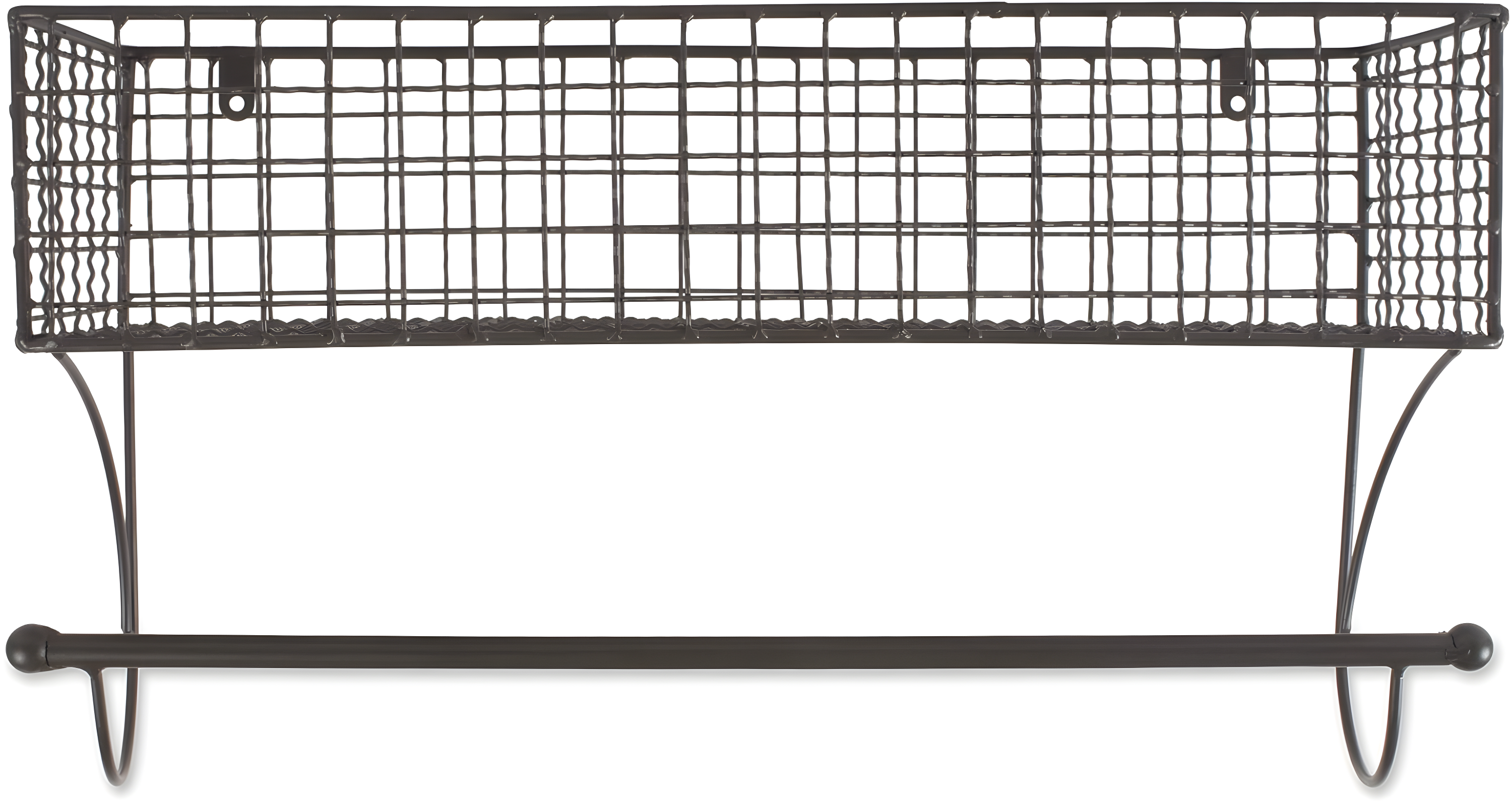 Design Imports Large Grey Farmhouse Towel Rack