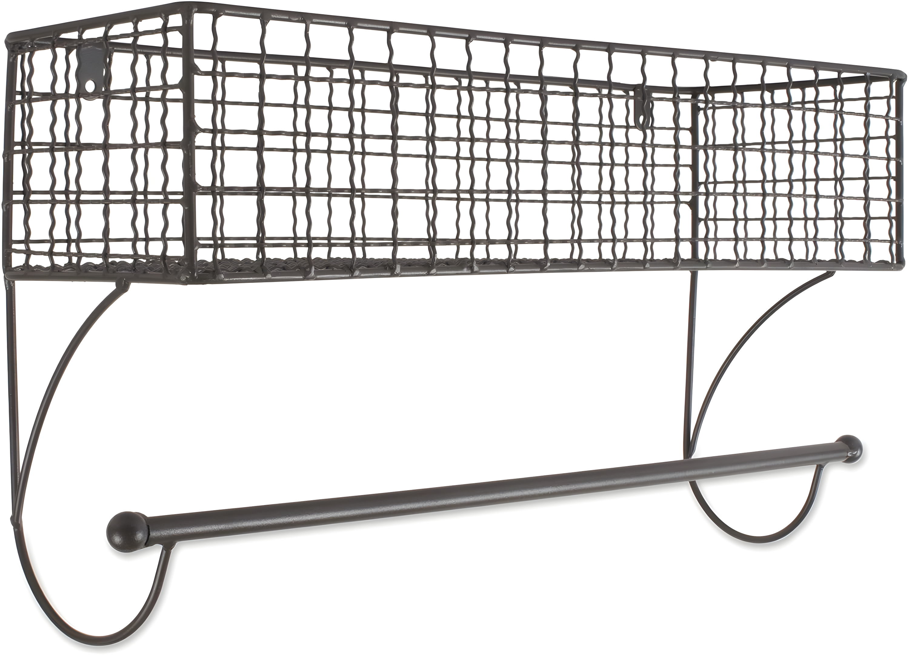 Design Imports Large Grey Farmhouse Towel Rack