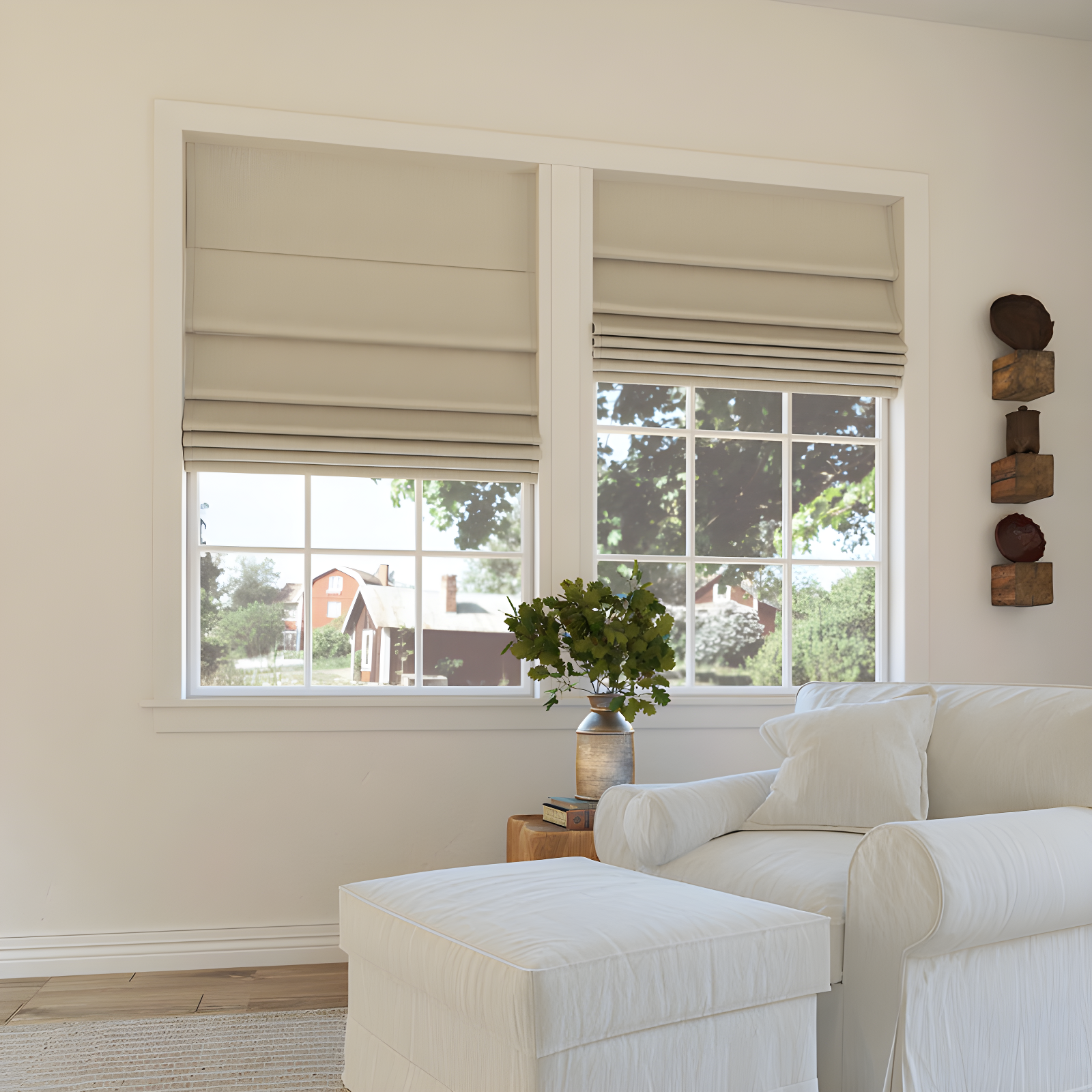 Sun Zero Pryer Textured 100% Blackout Cordless Roman Shade