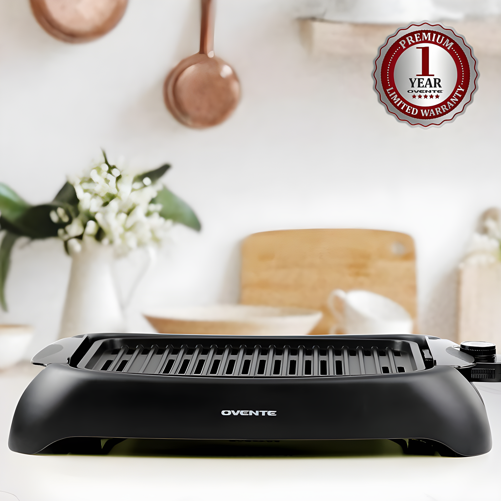Ovente OVENTE Non-Stick Electric Grill