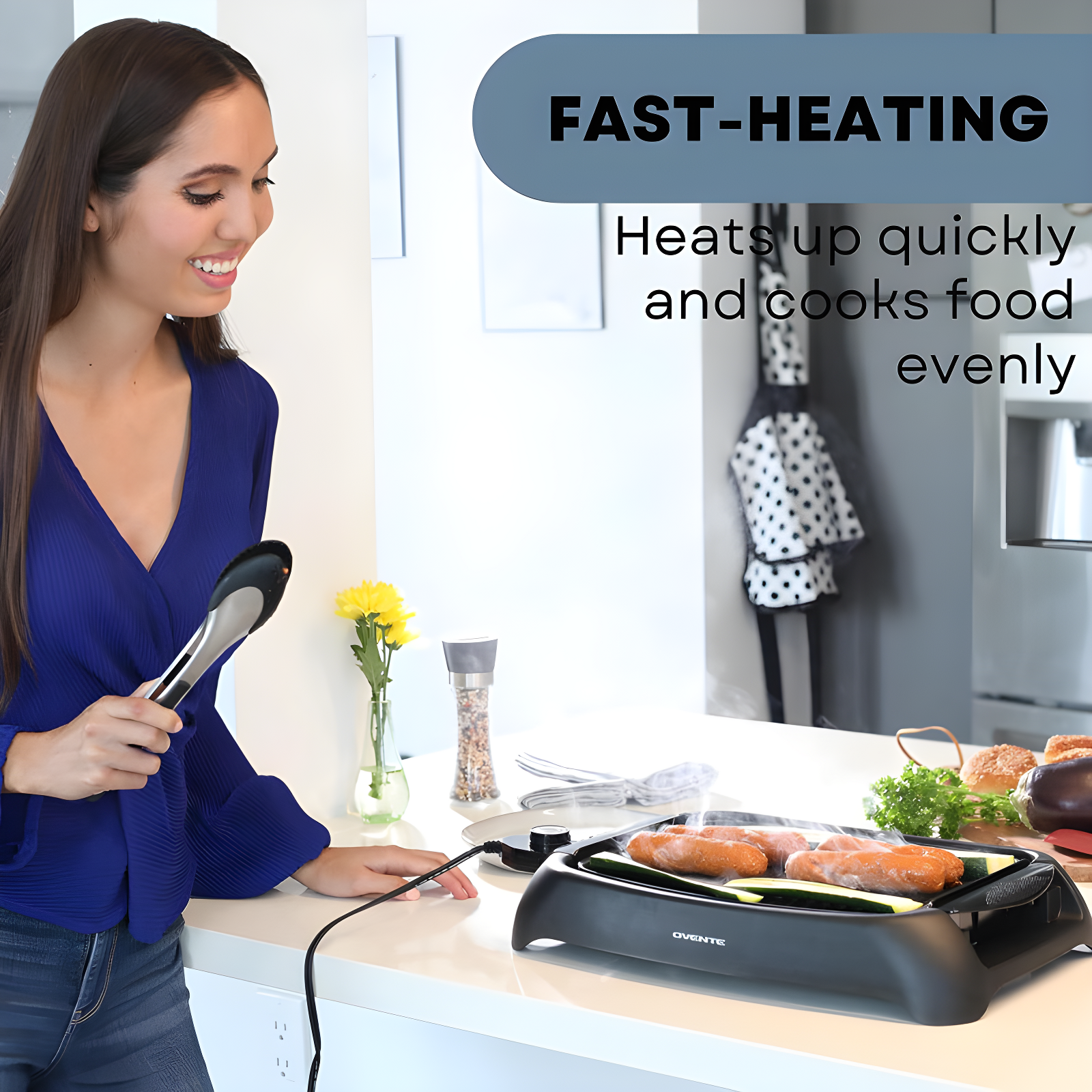Ovente OVENTE Non-Stick Electric Grill