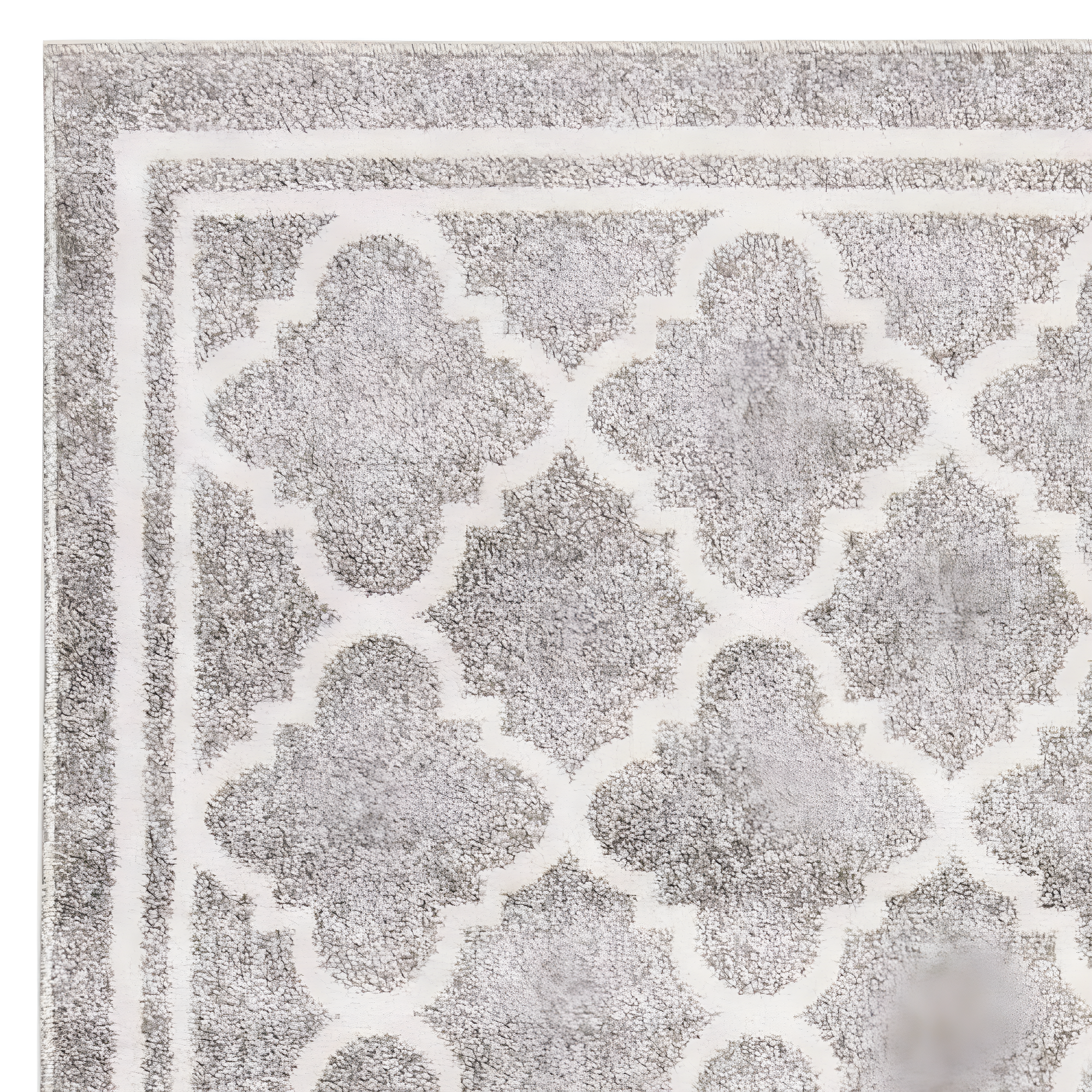 Amherst AMT422 Power Loomed Indoor Area Rug - Dark Grey/Beige - 4'x6' - Safavieh
