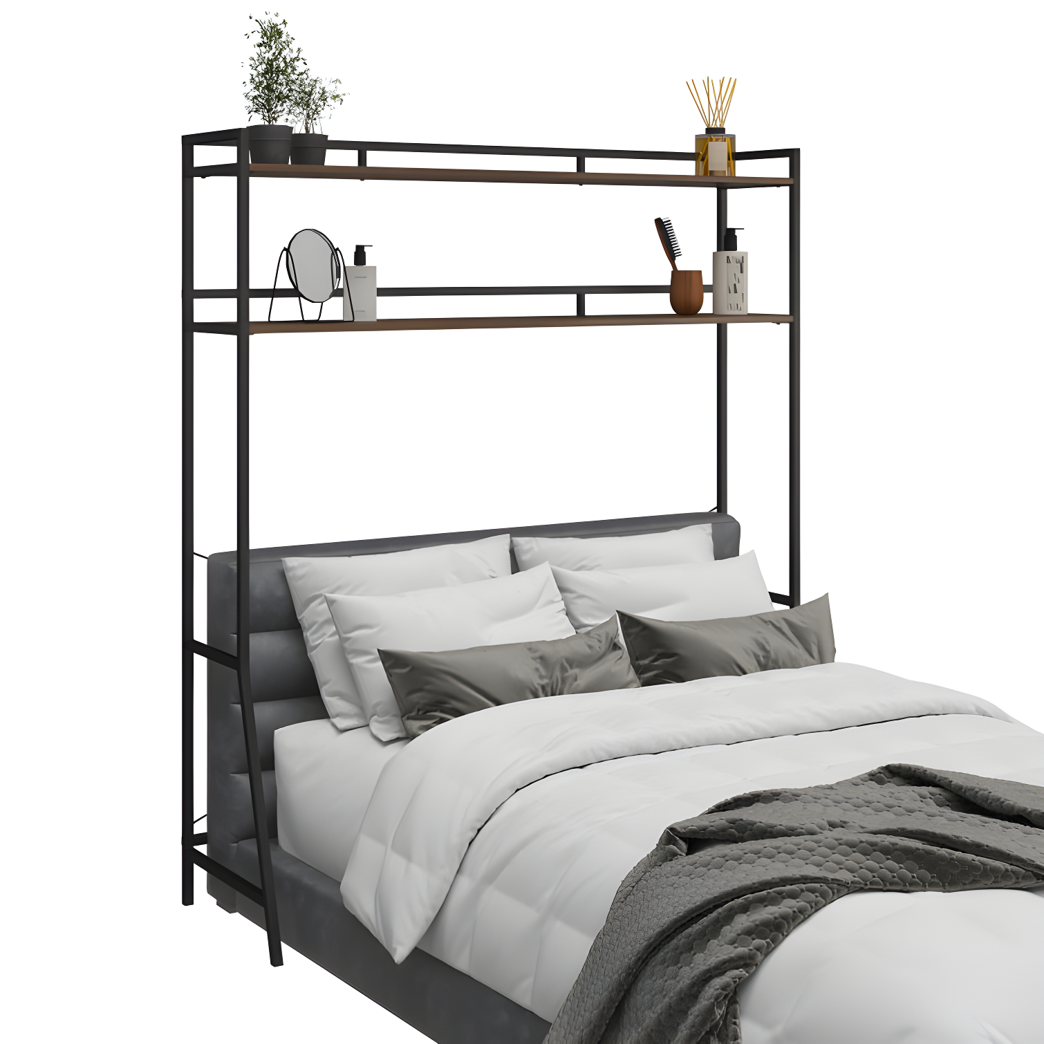 Novogratz Beverly Over-The-Bed Storage Shelves for Twin & XL Twin Beds