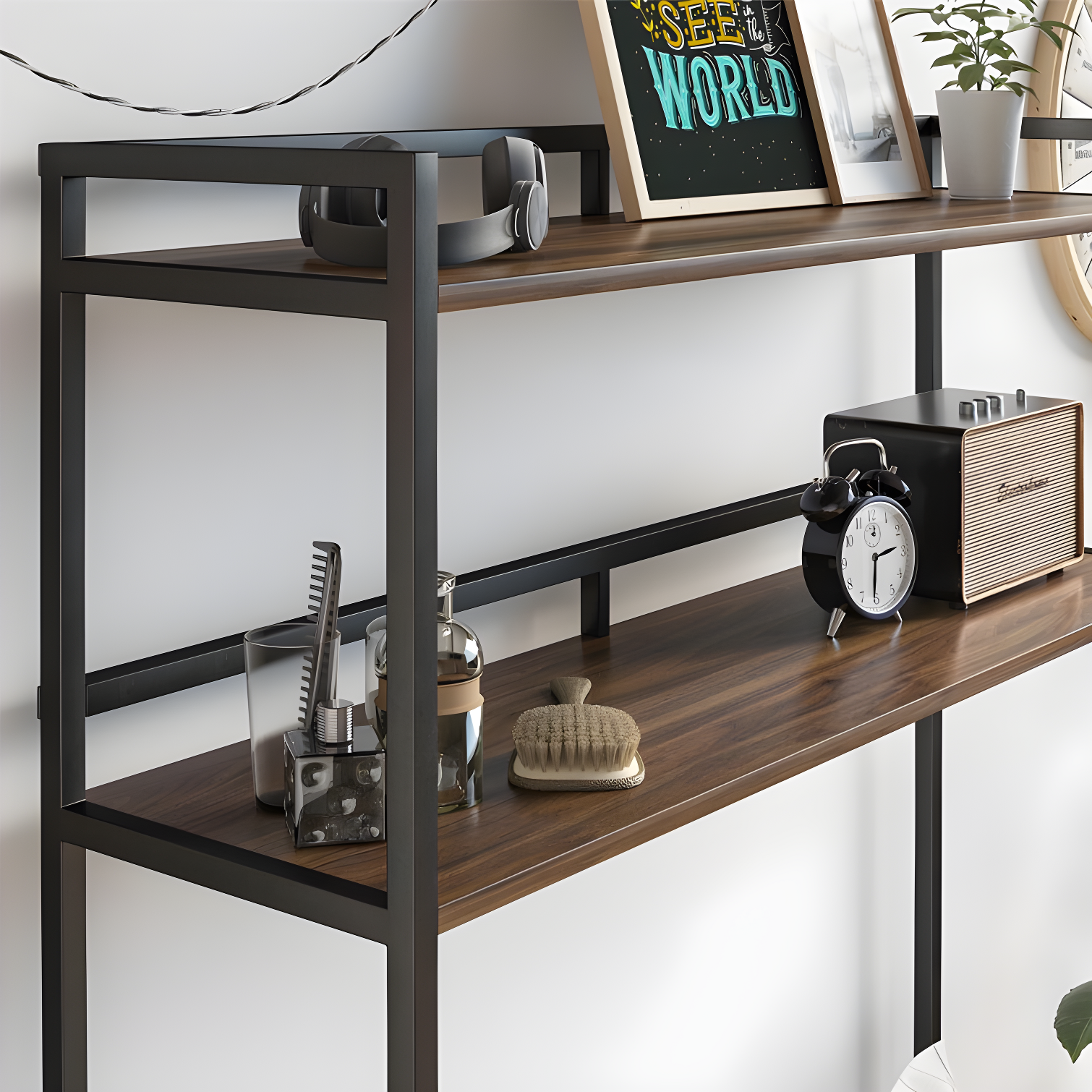 Novogratz Beverly Over-The-Bed Storage Shelves for Twin & XL Twin Beds