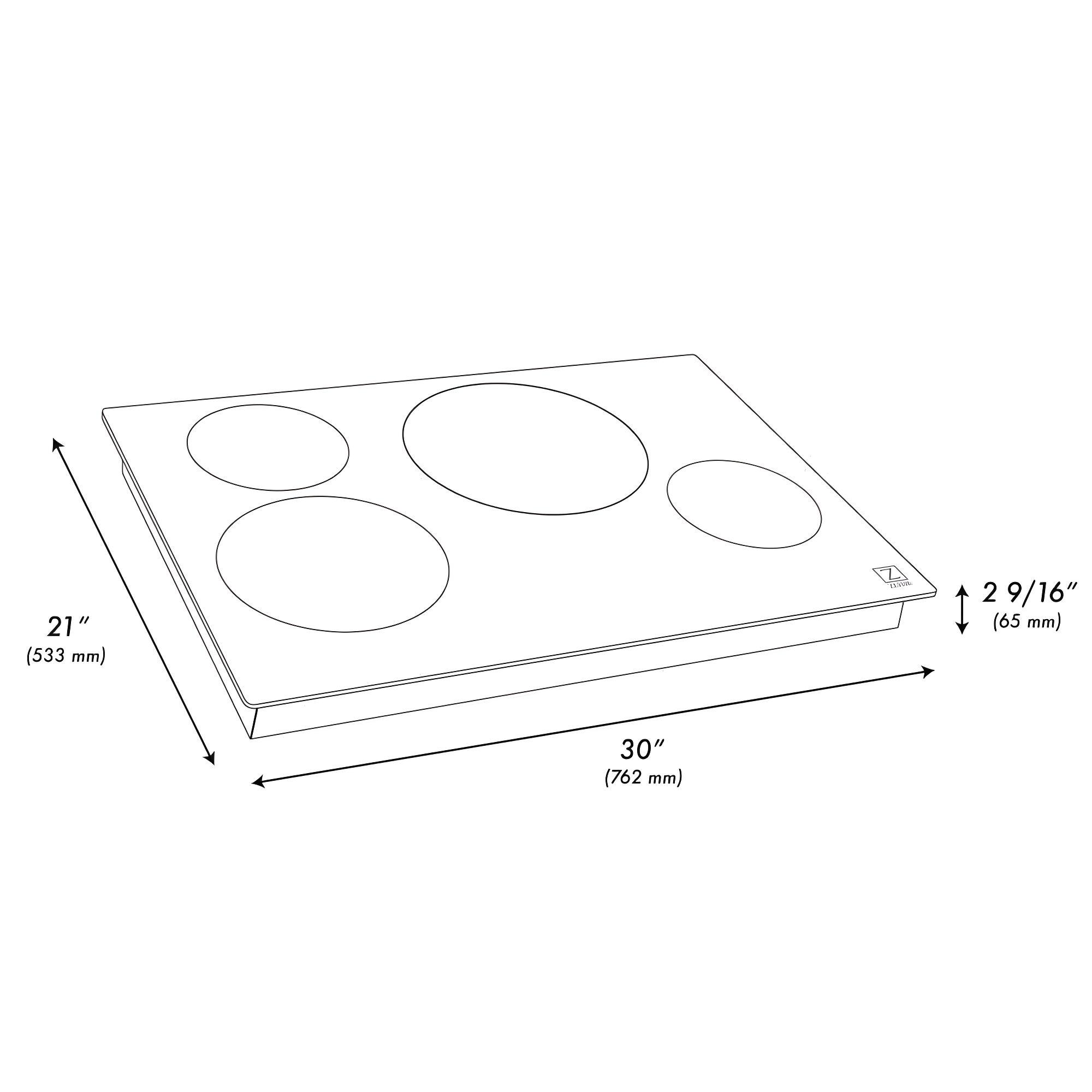 ZLINE 30 in. Induction Cooktop W/ 4 burners (RCIND-30)
