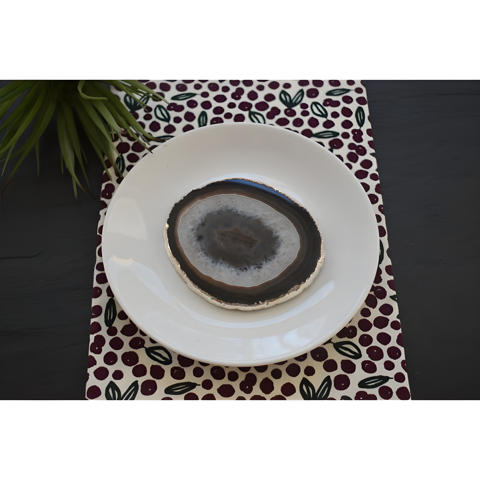 Agate 4 Piece Coaster Set (Set of 4)