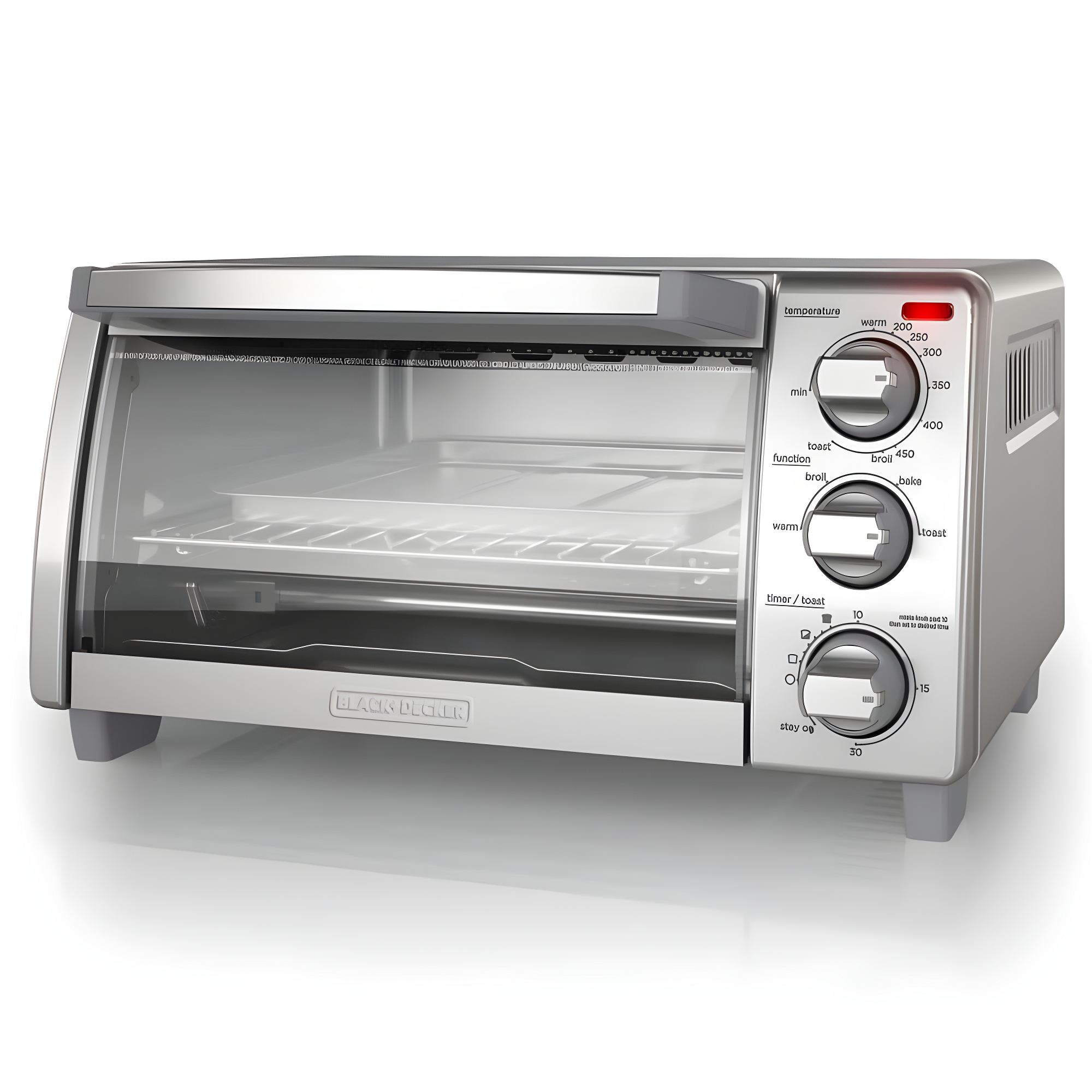 BLACK+DECKER Black+decker 4-slice Toaster Oven, 4 Cooking Functions