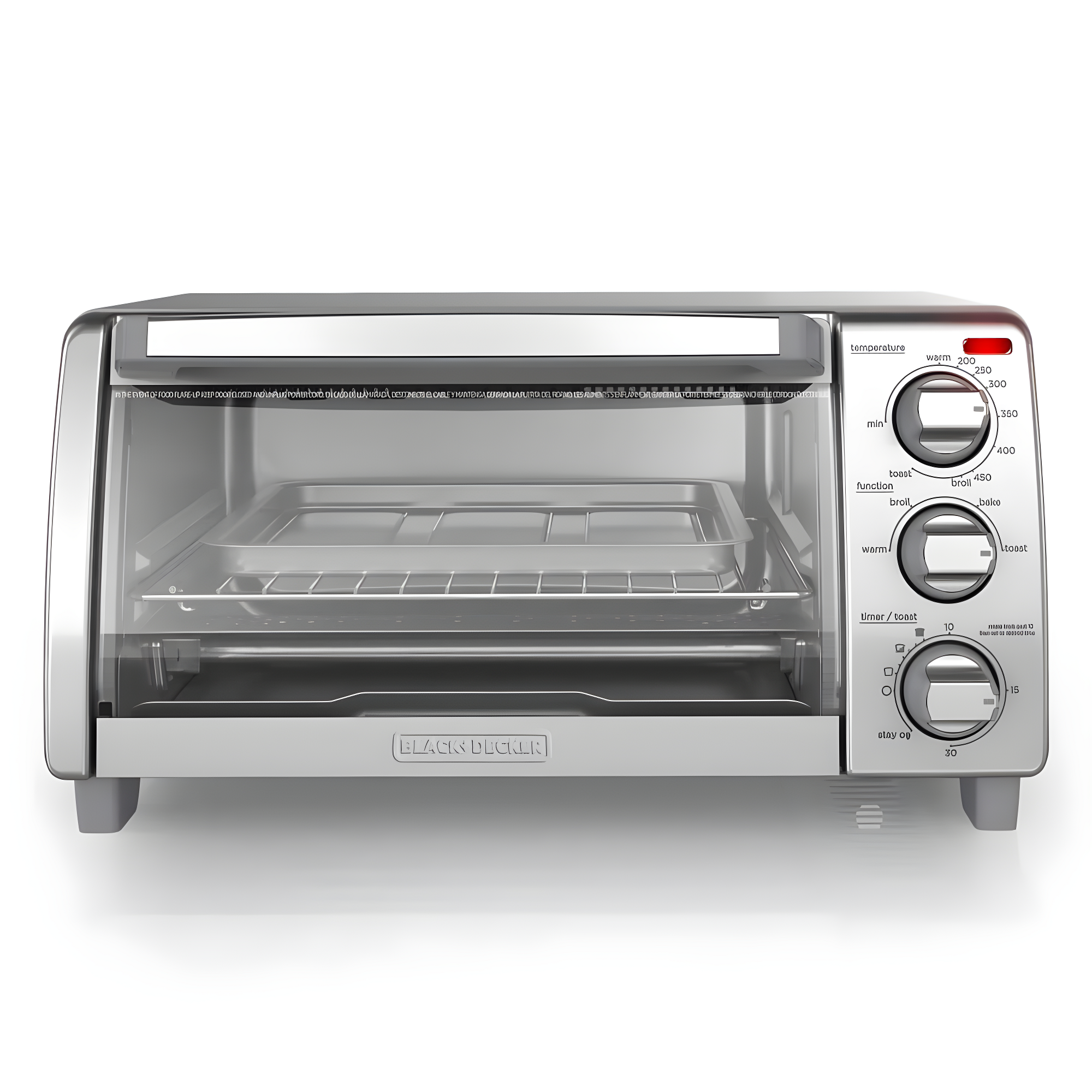 BLACK+DECKER Black+decker 4-slice Toaster Oven, 4 Cooking Functions