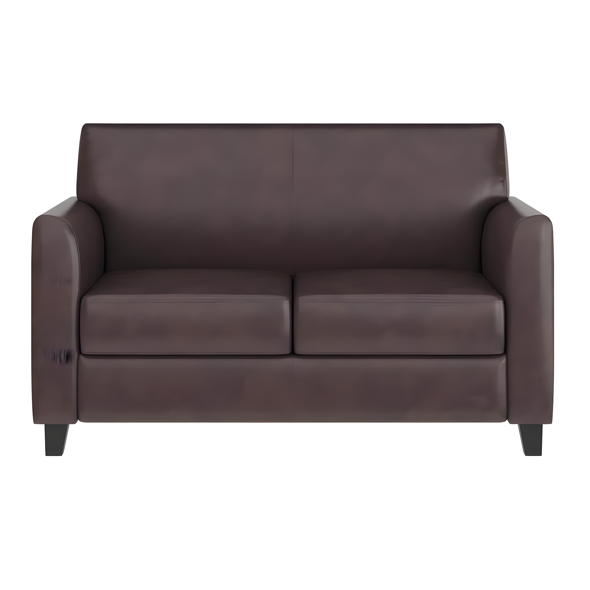 Hercules Junkersfeld 52" Modern LeatherSoft Upholstered Reception Loveseat by Flash Furniture