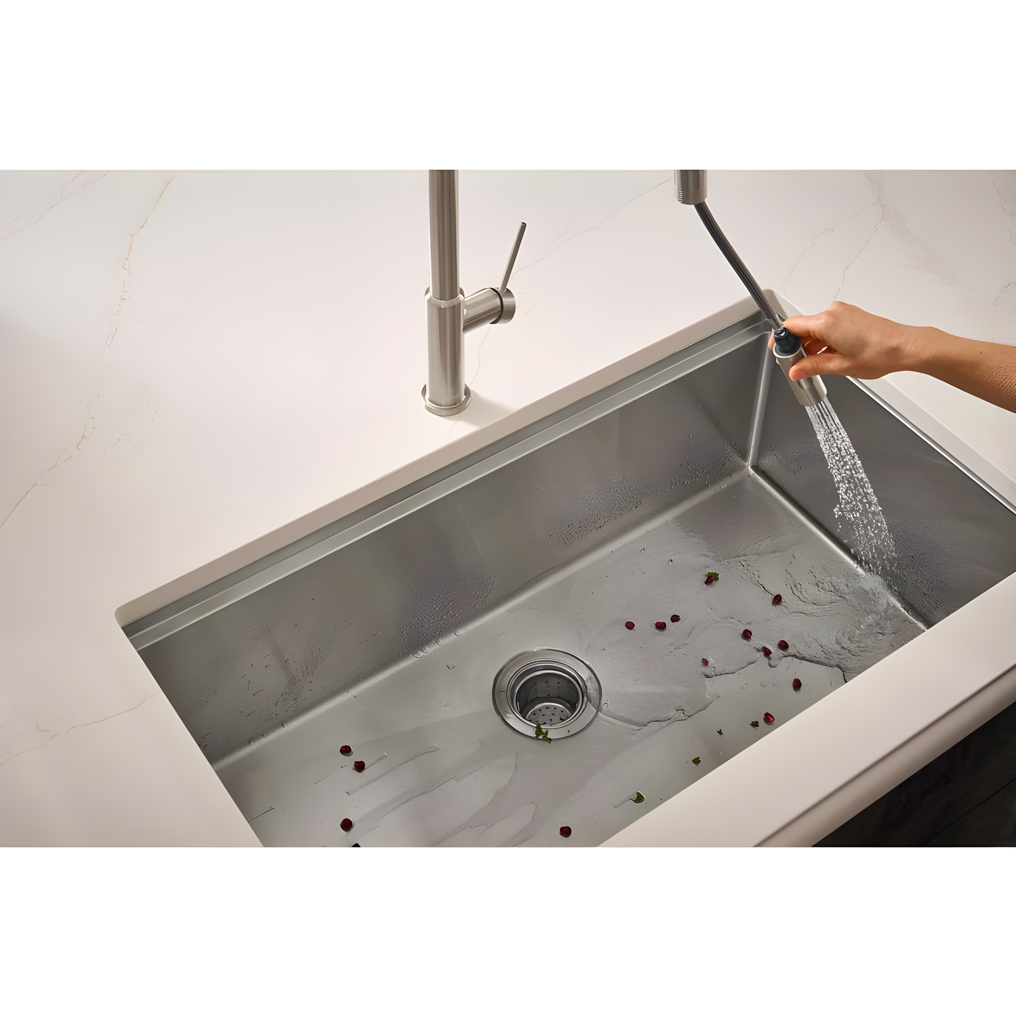 Ruvati RVH8303 Ruvati Workstation Undermount 16 Gauge Stainless Steel Kitchen Sink Single Bowl
