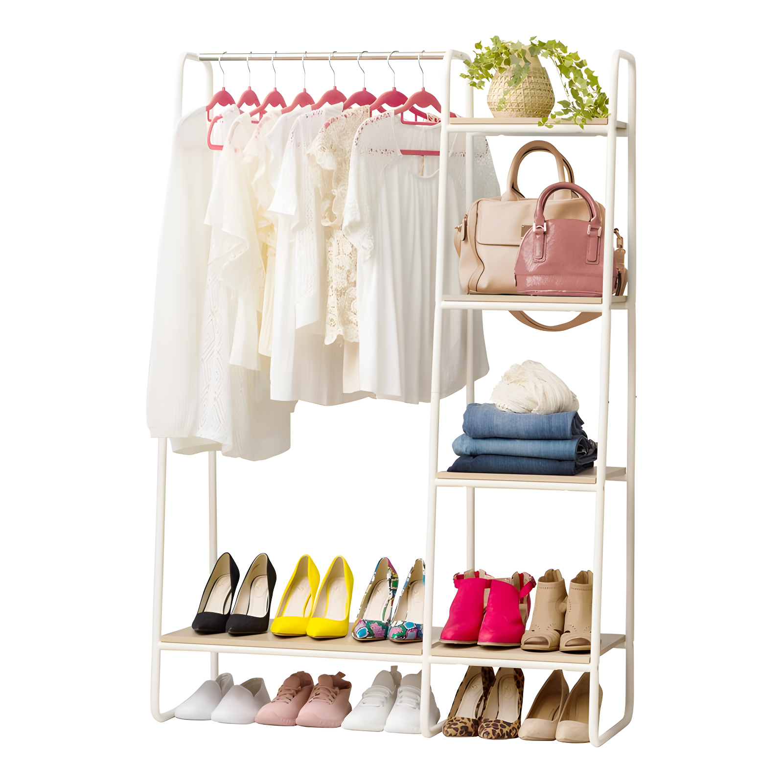 39.8'' Manufactured Wood Clothing Rack