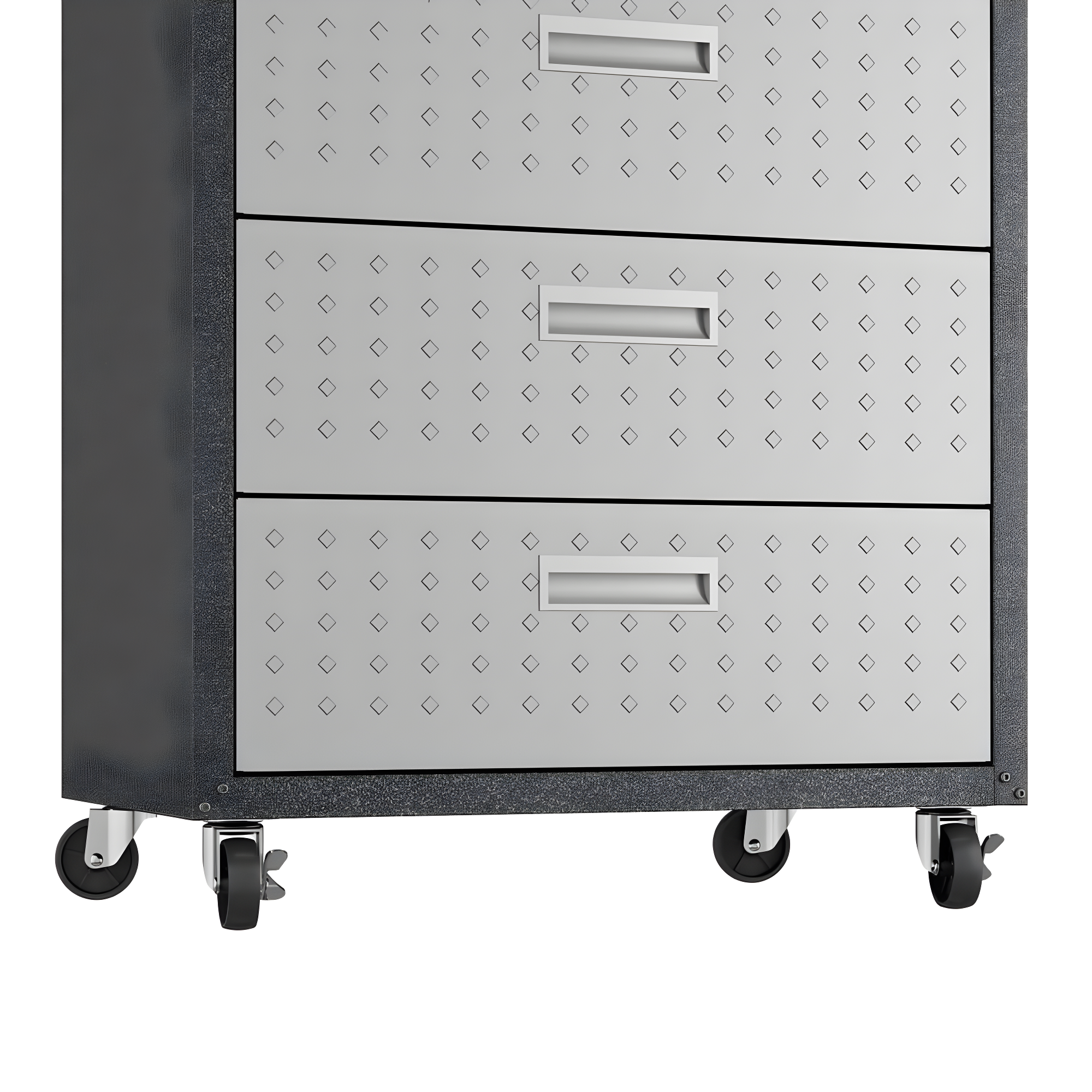 Fortress Gray Stainless Steel 30'' Lockable Rolling Chest