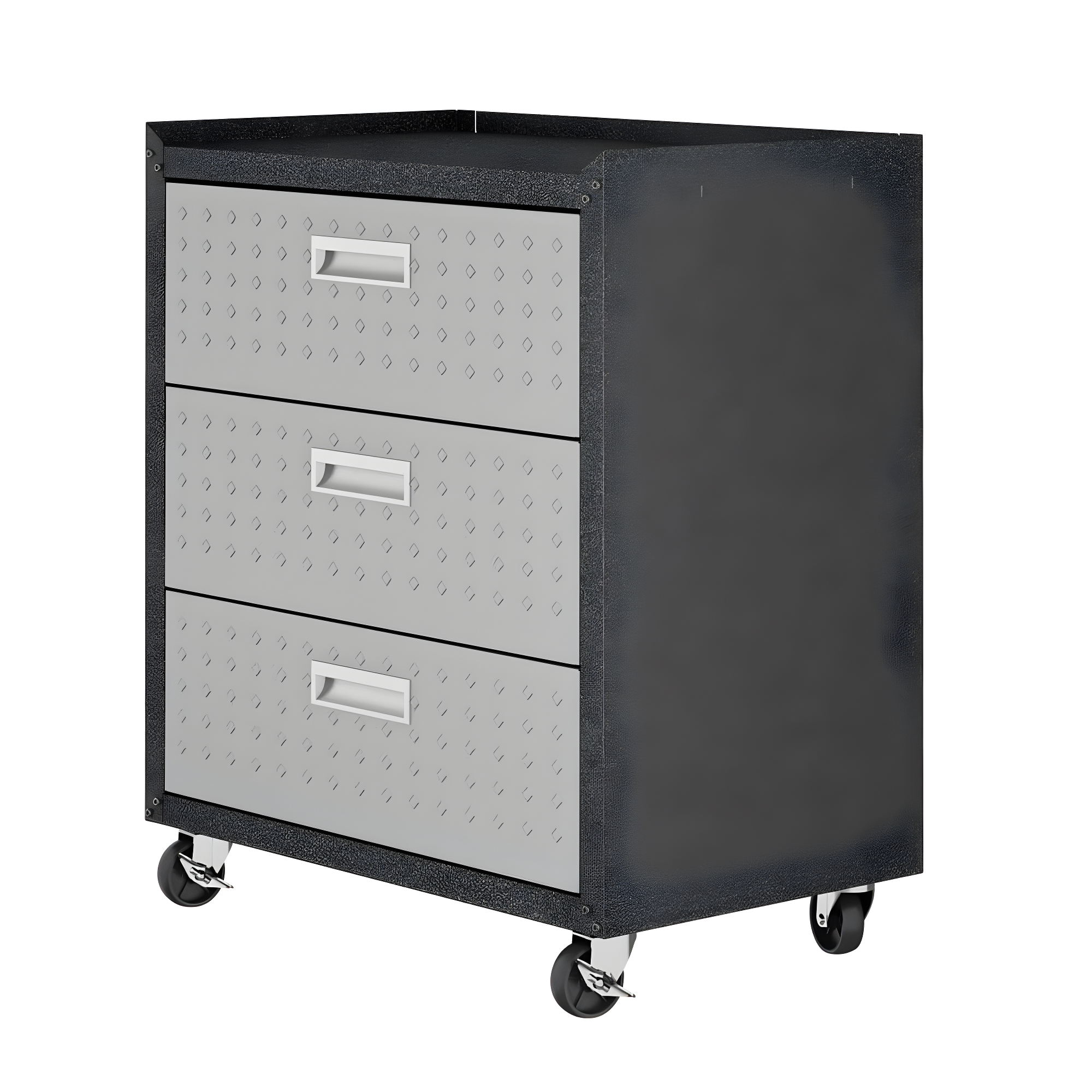 Fortress Gray Stainless Steel 30'' Lockable Rolling Chest