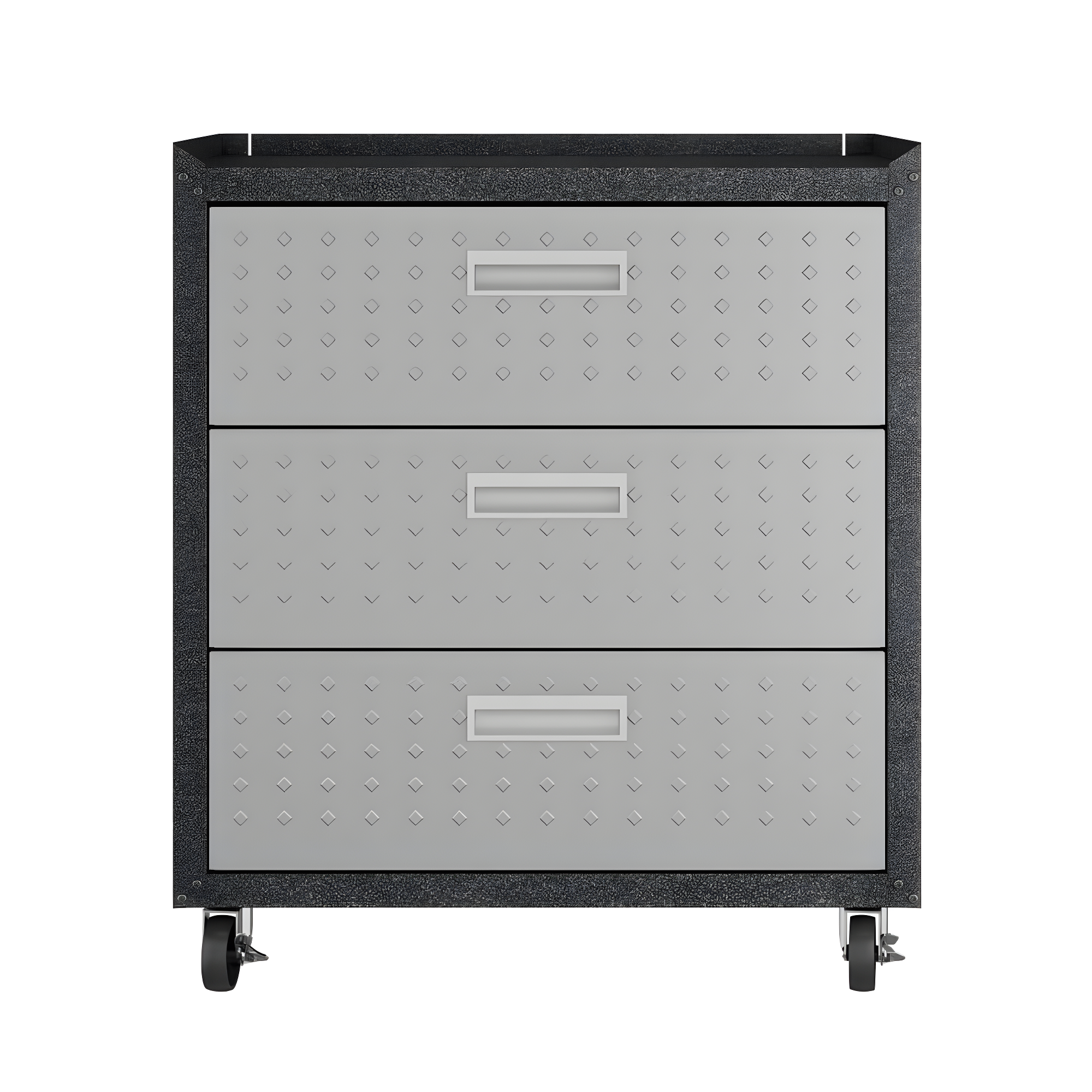 Fortress Gray Stainless Steel 30'' Lockable Rolling Chest