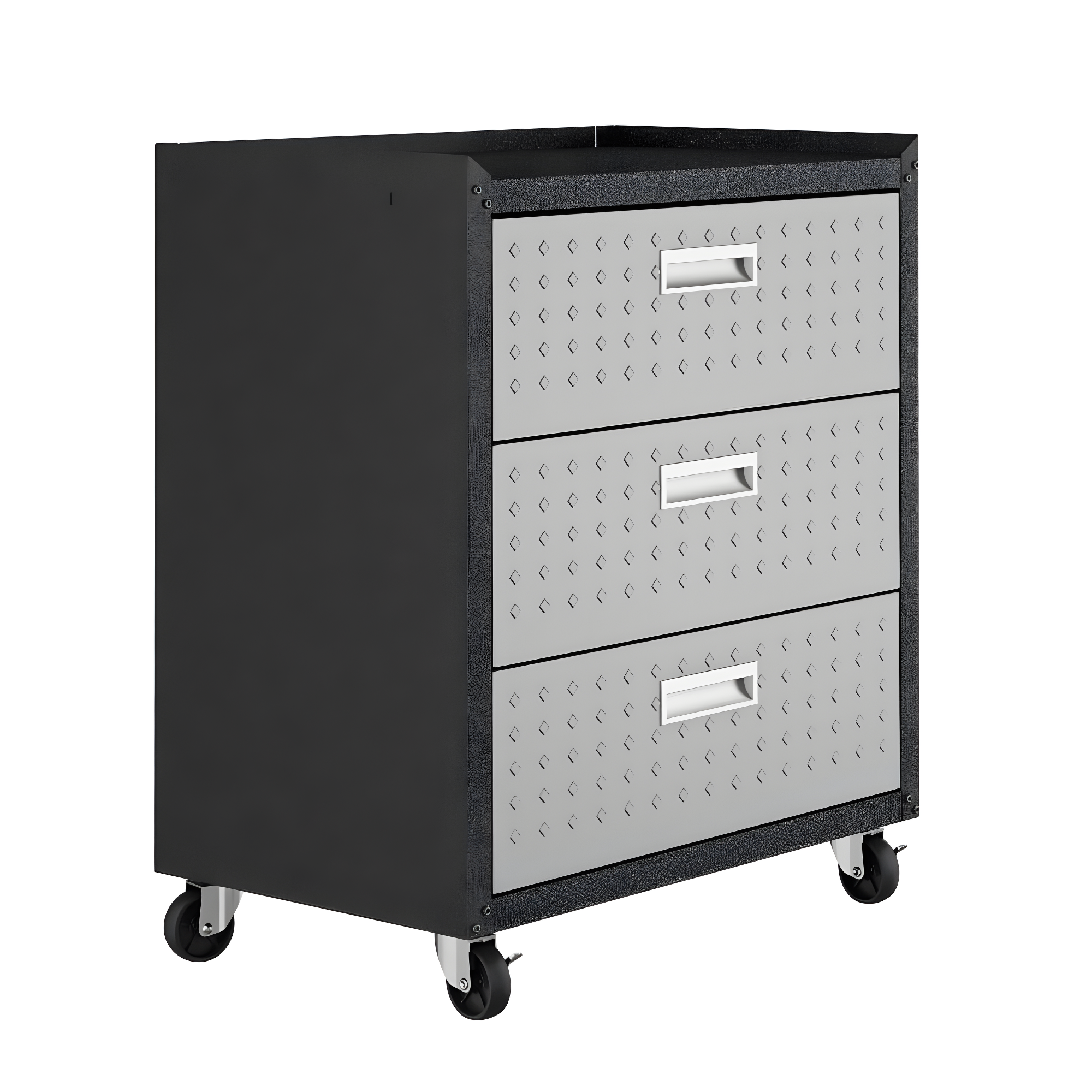Fortress Gray Stainless Steel 30'' Lockable Rolling Chest