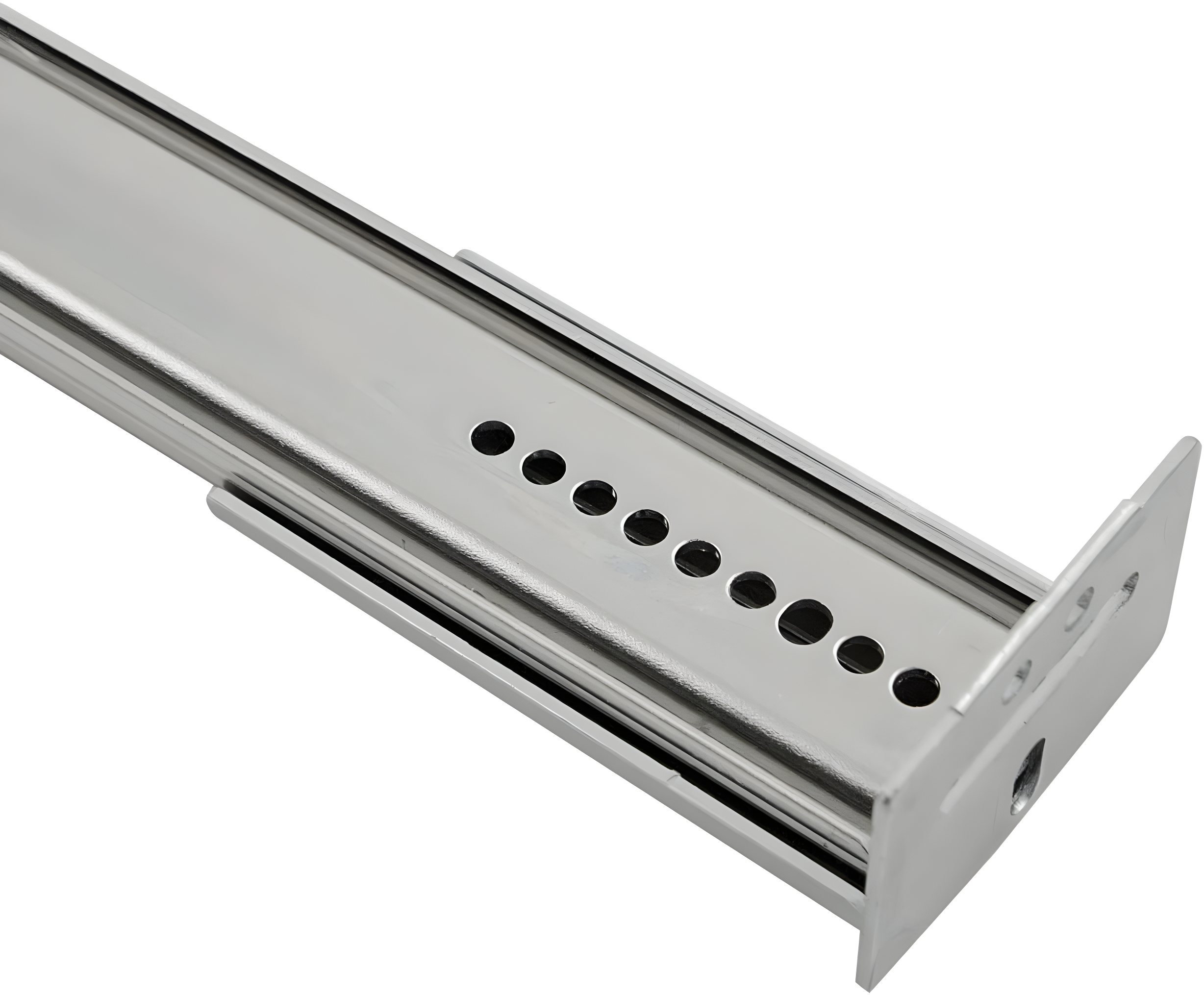 Drawer Slide Center Mount 3/4 Extension Cadmium Finish