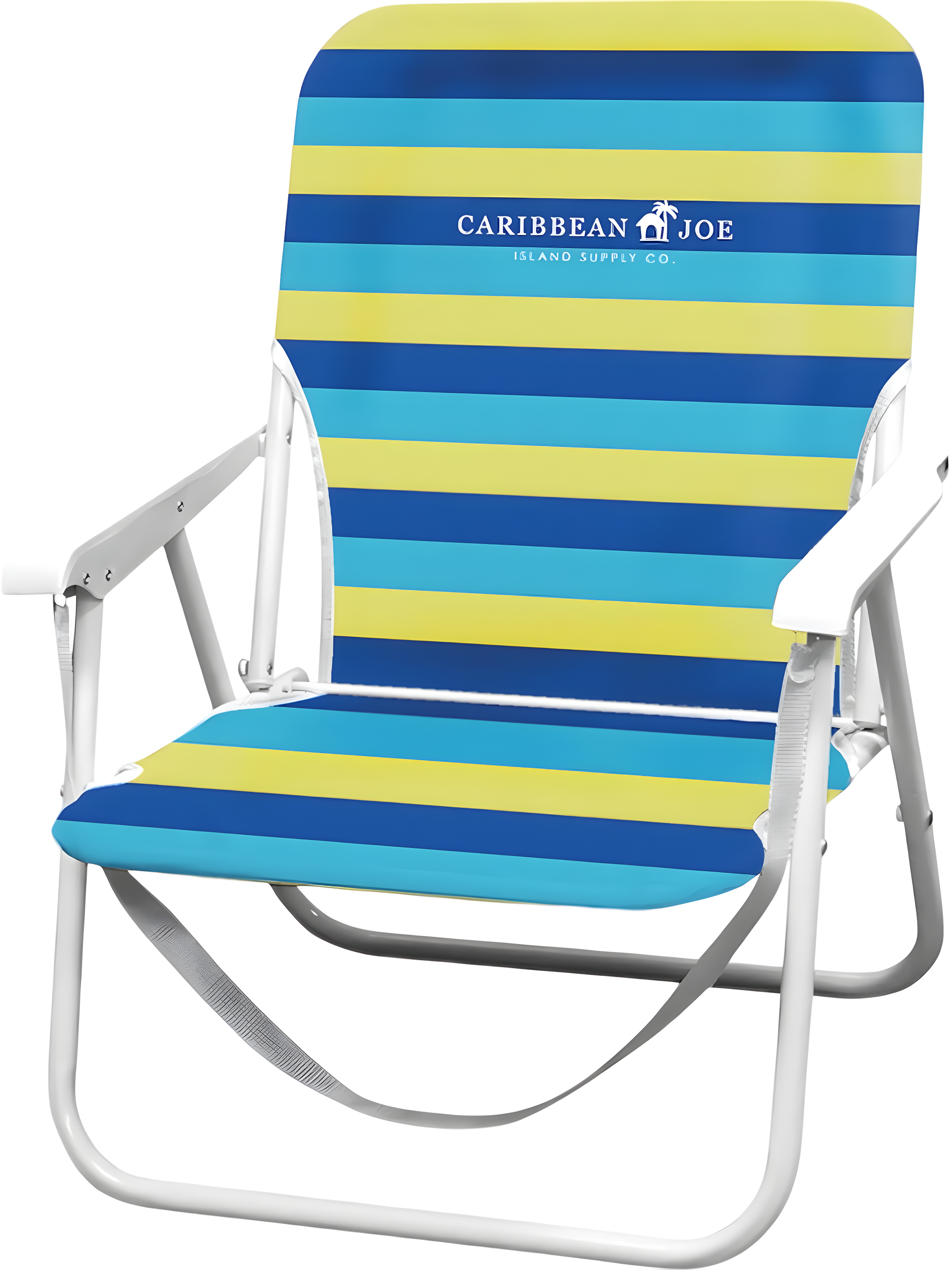 Caribbean Joe Burlap Folding Beach Chair
