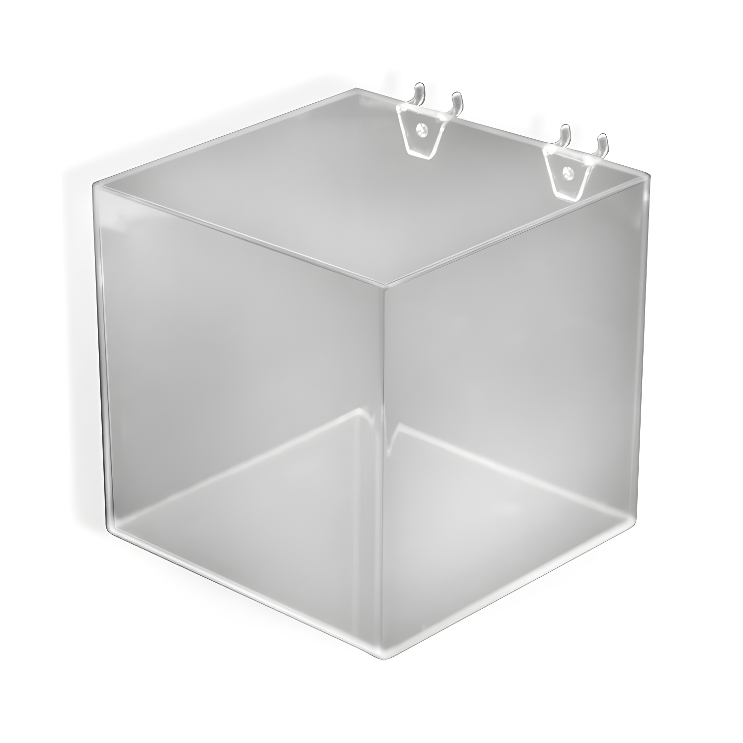 8" Cube Bin for Pegboard or Slatwall, 4-Pack