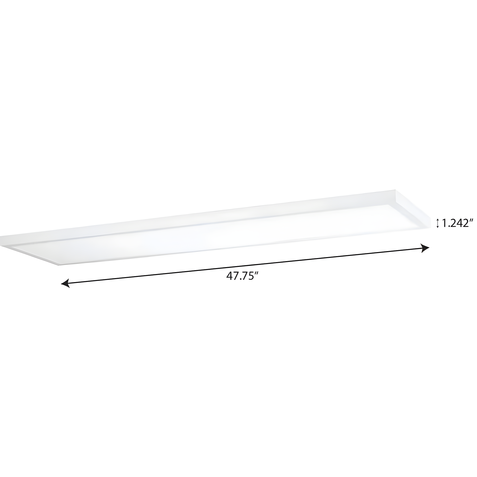Progress Lighting, Everlume Collection, 1-Light, LED Linear Panel Light, Satin White, Frosted Polycarbonate Shade