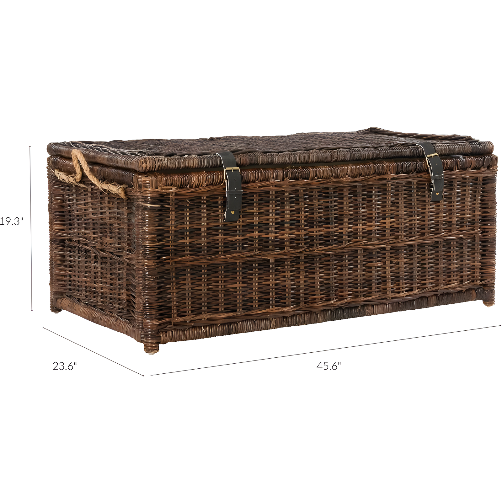 happimess Caden 46" Wicker Storage Trunk
