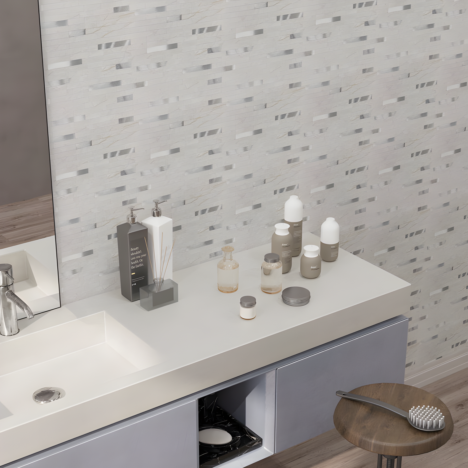 Avant Decor Aluminum Peel and Stick Mosaic Tile