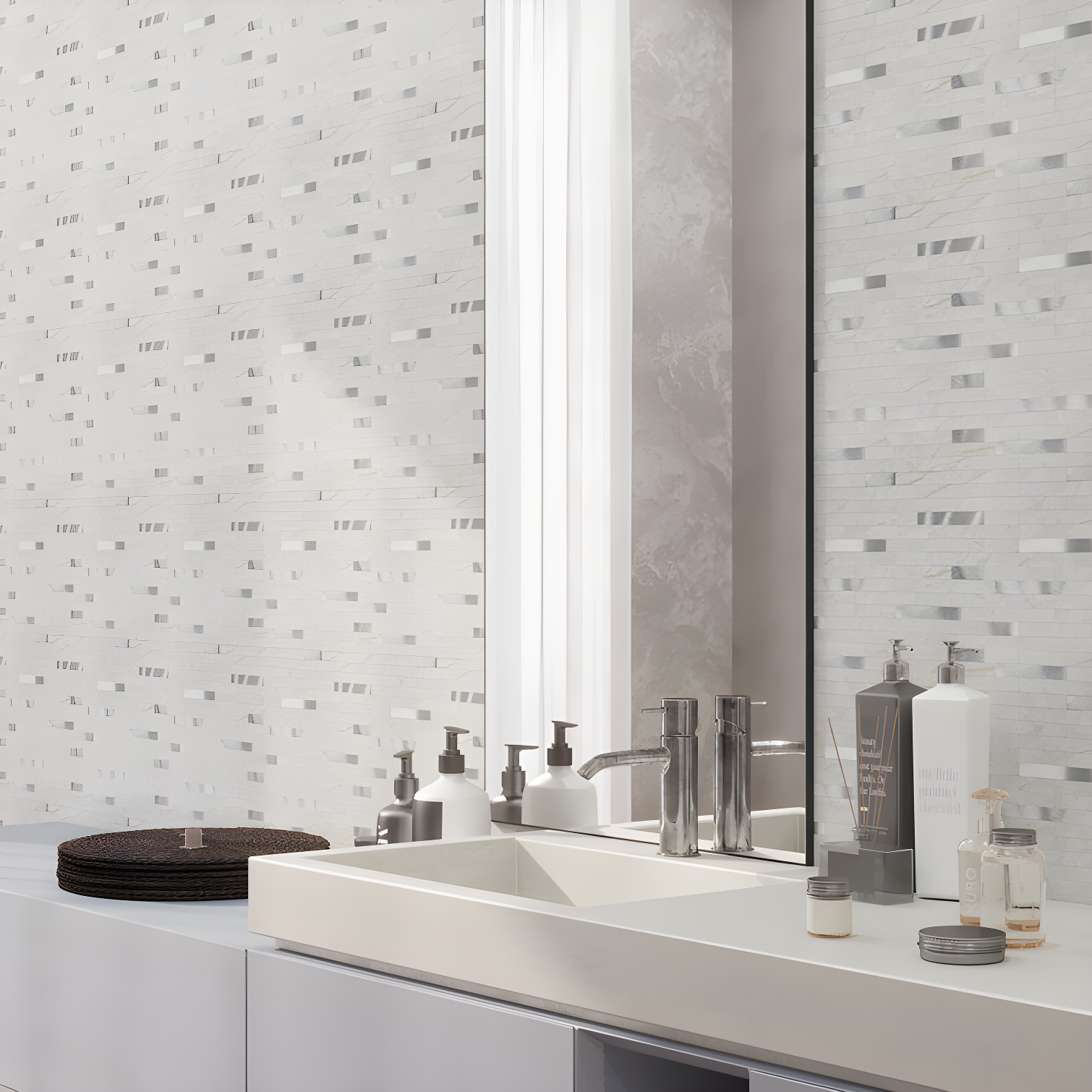 Avant Decor Aluminum Peel and Stick Mosaic Tile