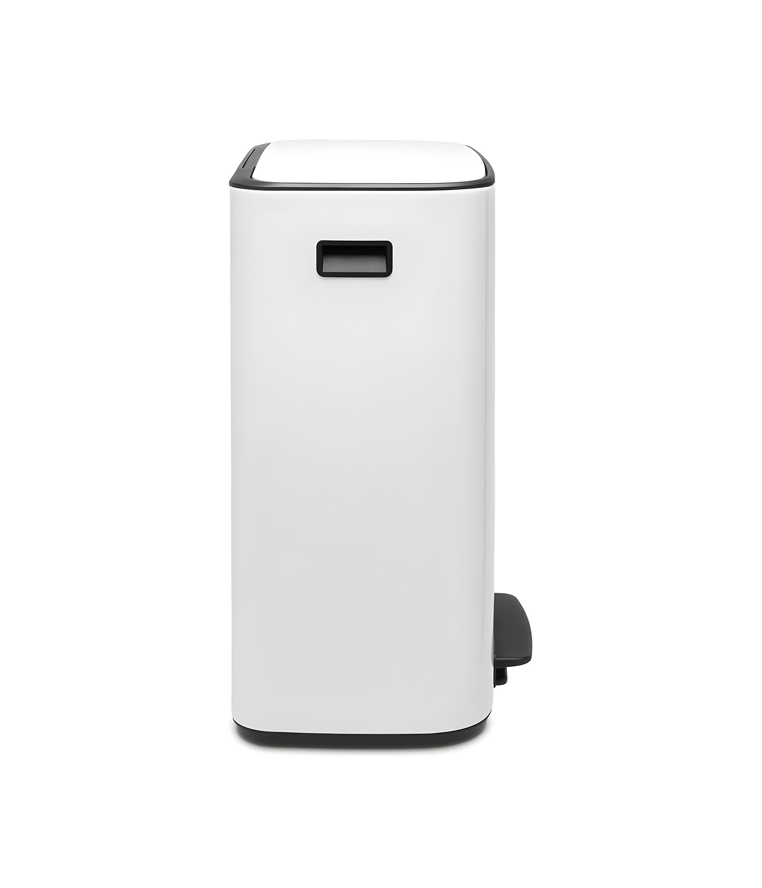 Brabantia Bo Step On Trash Can, White, 16 Gallon