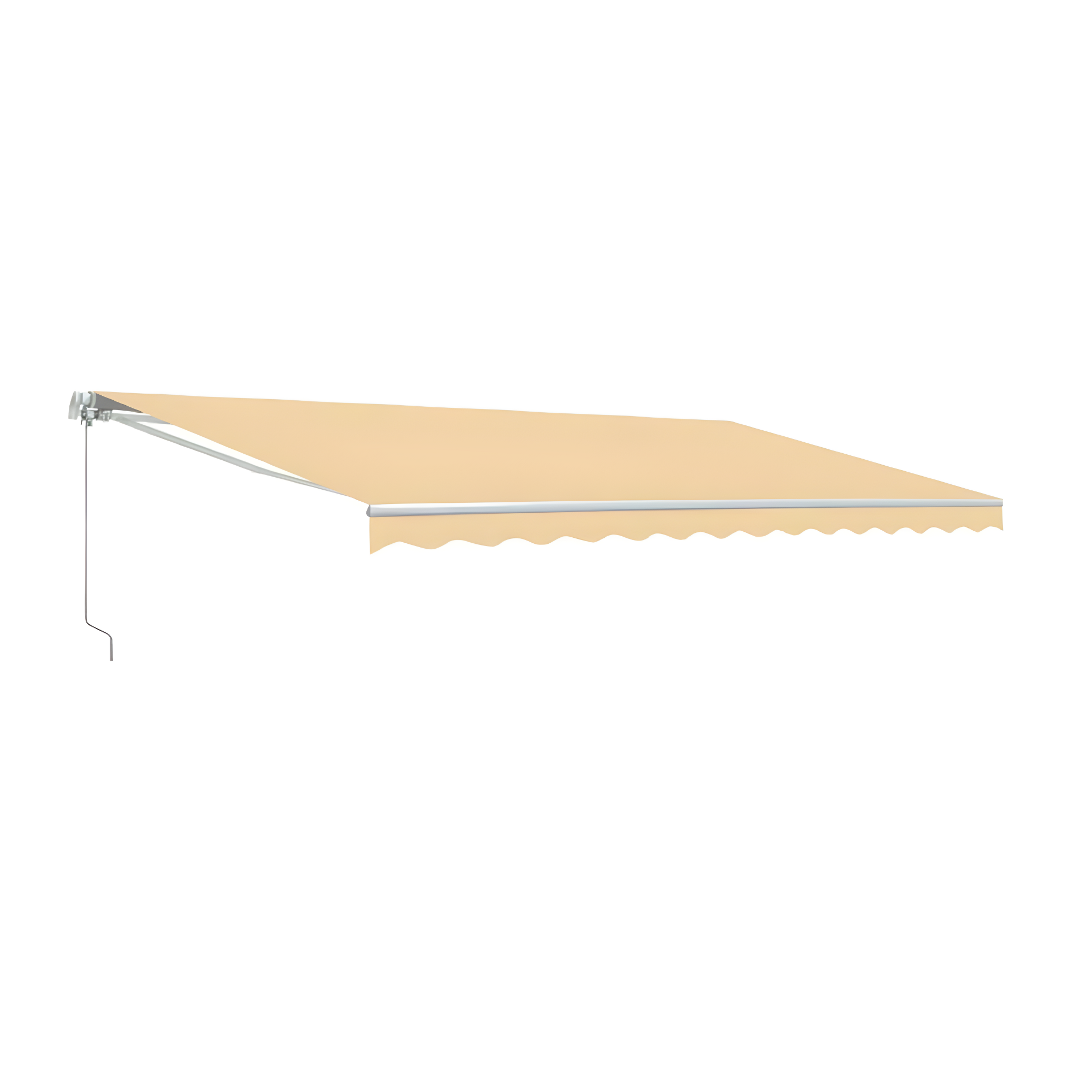 Retractable Patio Awning - White Frame