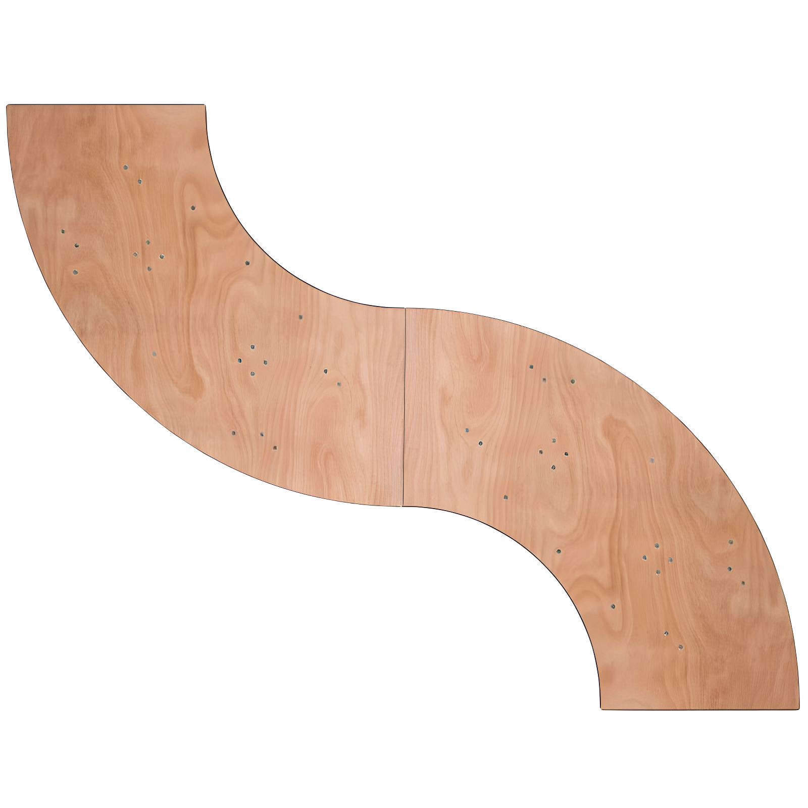 Flash Furniture Wofford 5.5 ft. x 2 ft. Serpentine Wood Folding Banquet and Hospitality Table