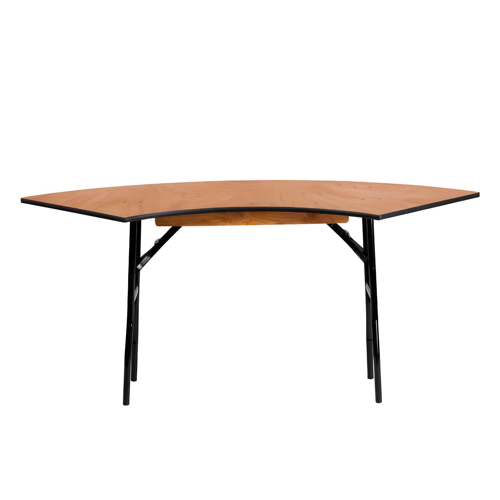 Flash Furniture Wofford 5.5 ft. x 2 ft. Serpentine Wood Folding Banquet and Hospitality Table