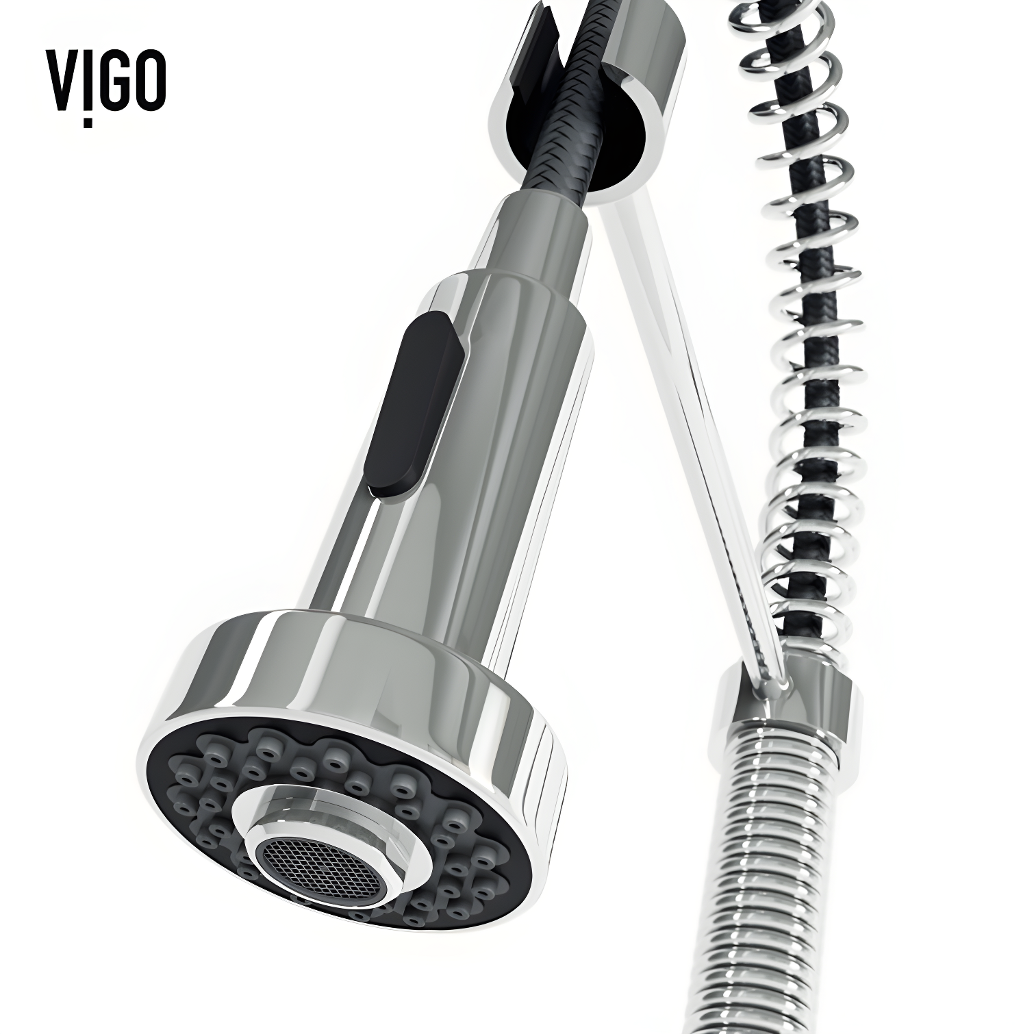 Edison 19" H 1-handle Pull-Down 2-Function Sprayer Kitchen Faucet