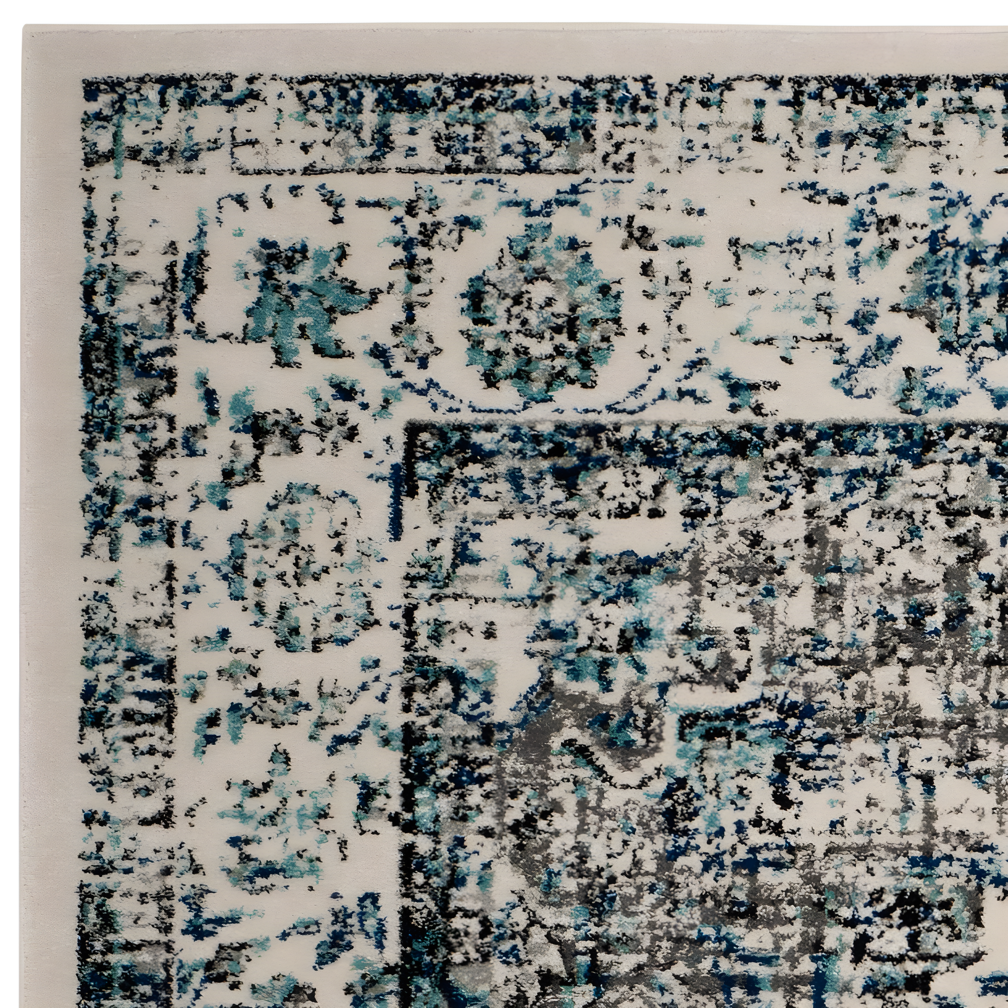Evoke EVK220 Power Loomed Area Rug - Ivory/Grey - 6'7"x6'7" - Safavieh.