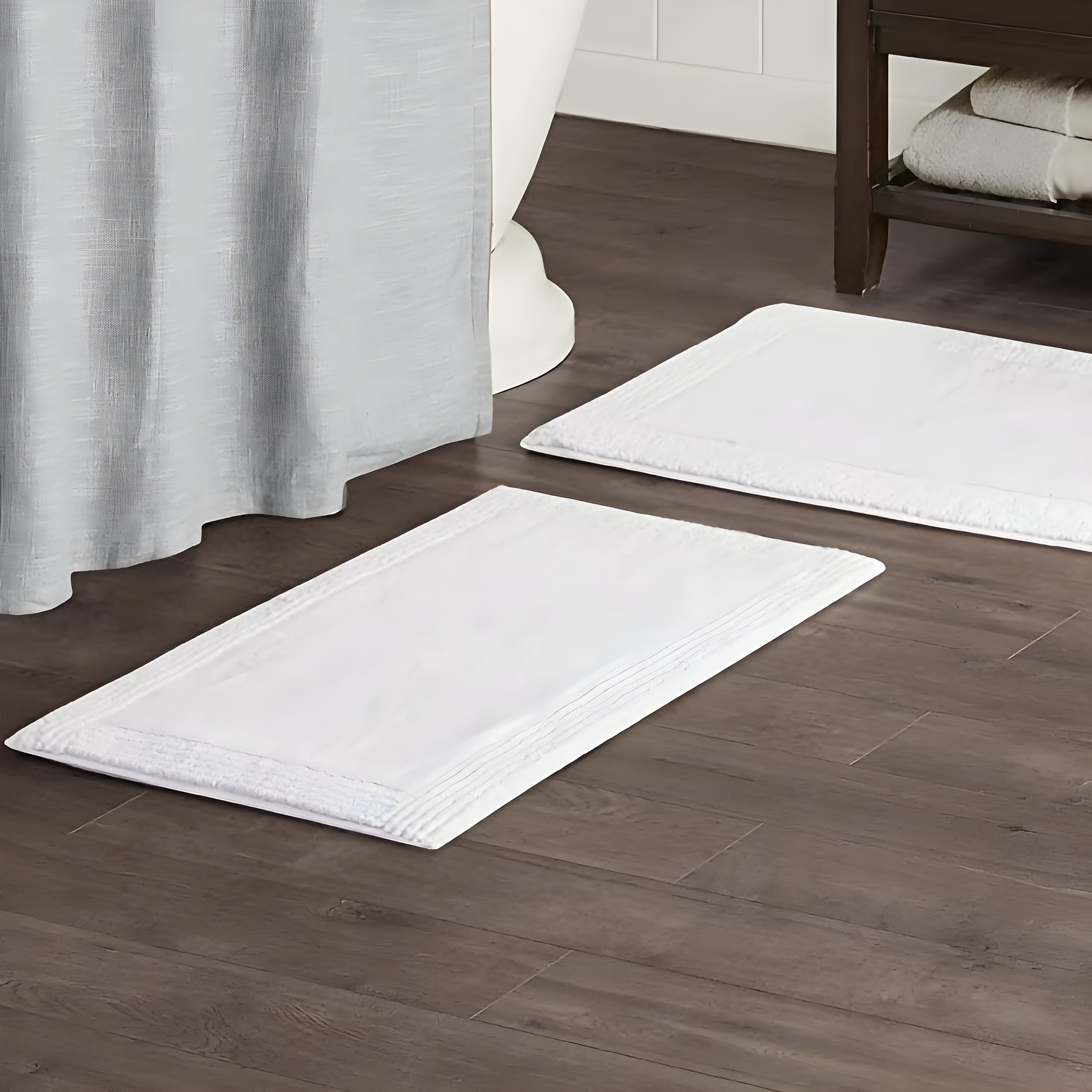 Madison Park Signature Splendor 100% Cotton Tufted 3000 GSM Reversible Bath Rug