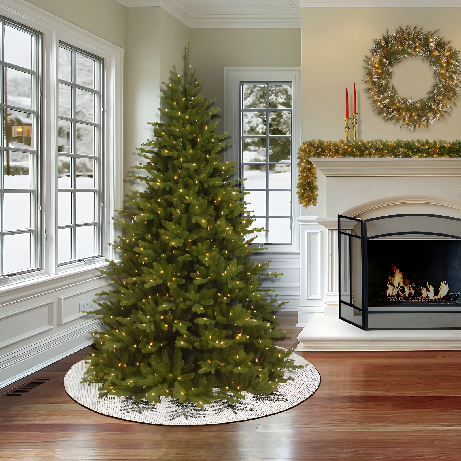 HGTV Home Collection Evergreens Tree Skirt & Reviews | Wayfair