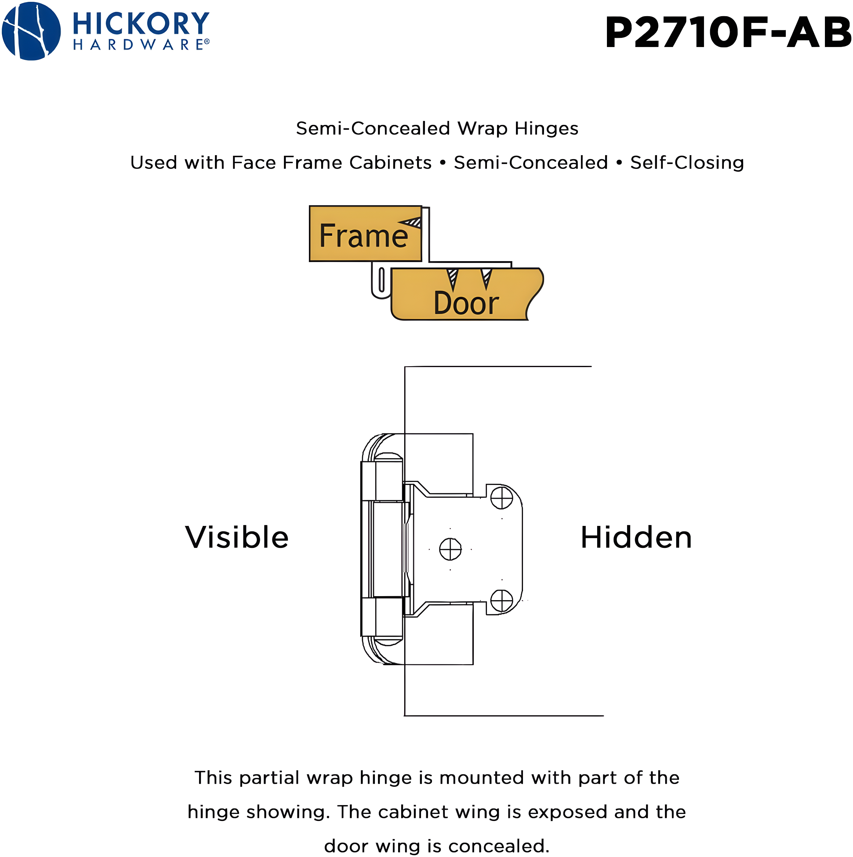 Wrap Around Pair Door Hinges