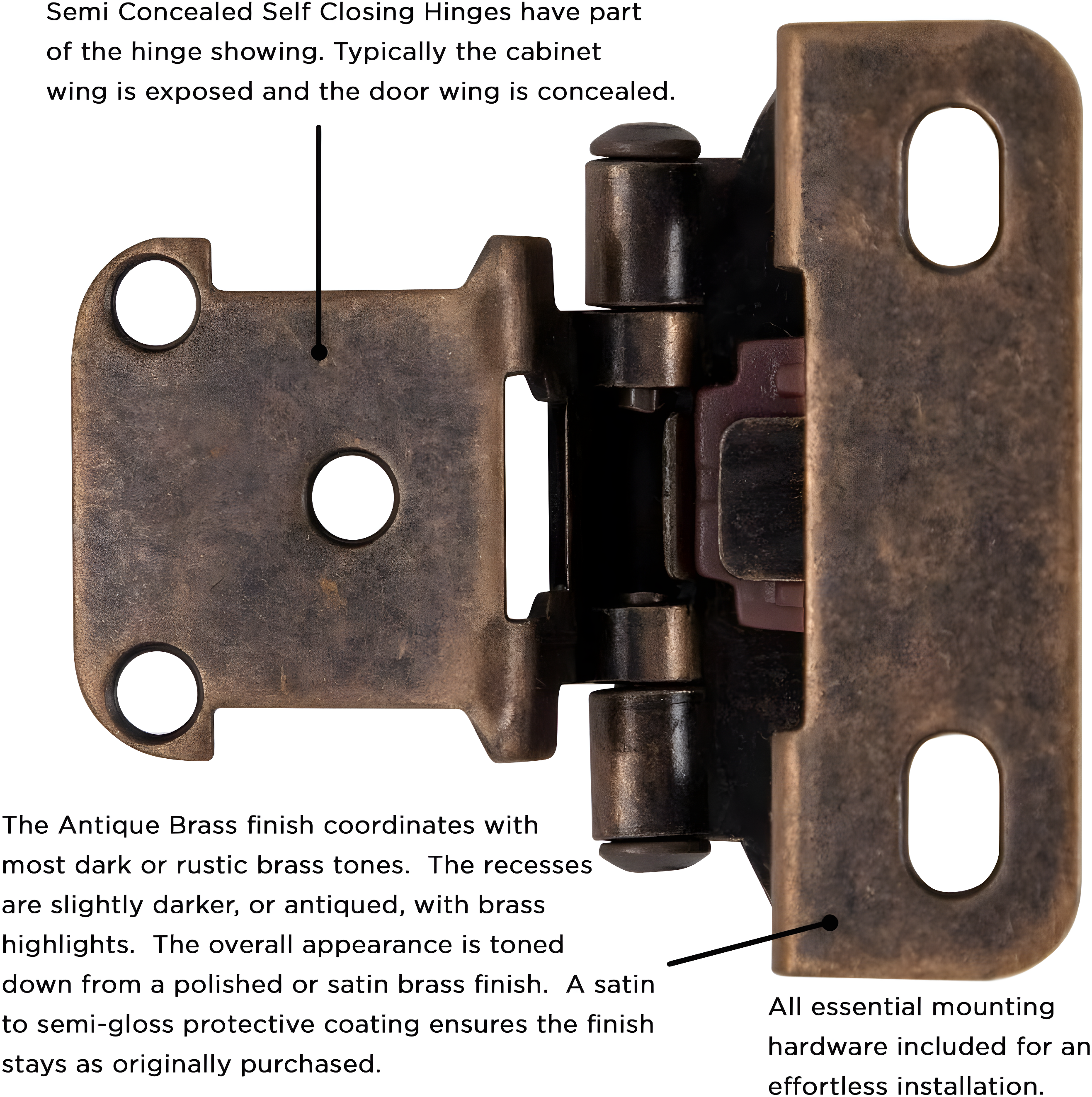 Wrap Around Pair Door Hinges