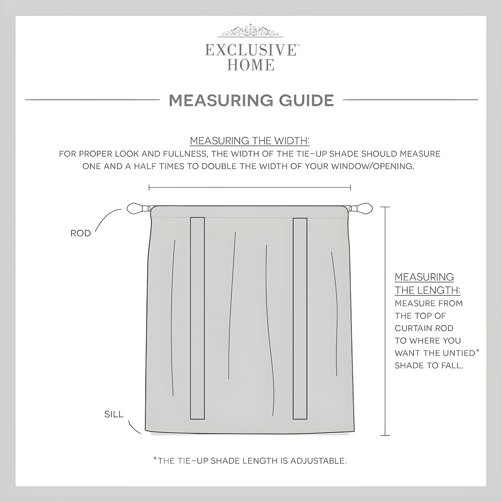 Amalgamated Textiles Exclusive Home Loha Light Filtering Rod Pocket Tie Up Shade