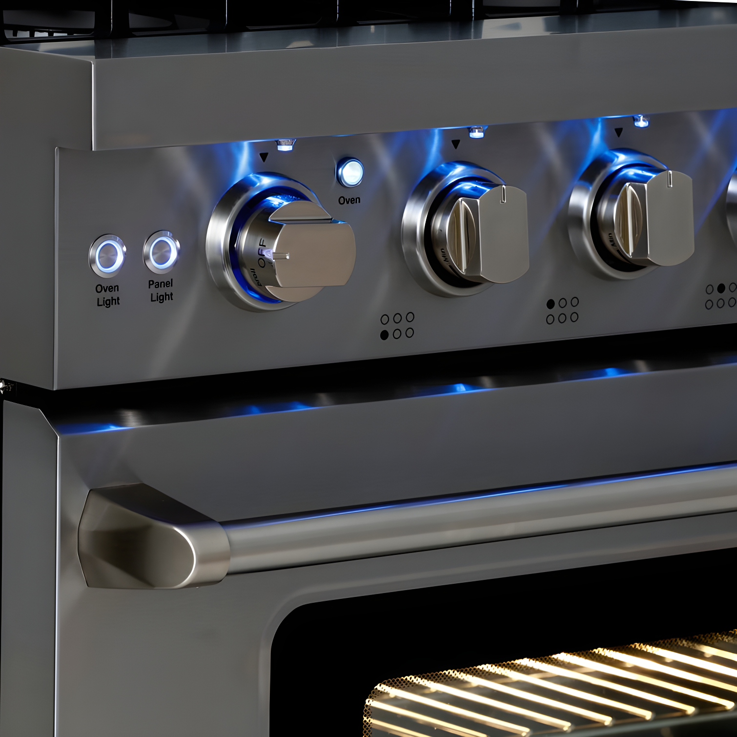 Cosmo 36 in. Haven Collection 6.0 cu. ft. Gas Range, 6 Burners, Convection Oven, Knob LEDs, Storage Drawer, Stainless Steel